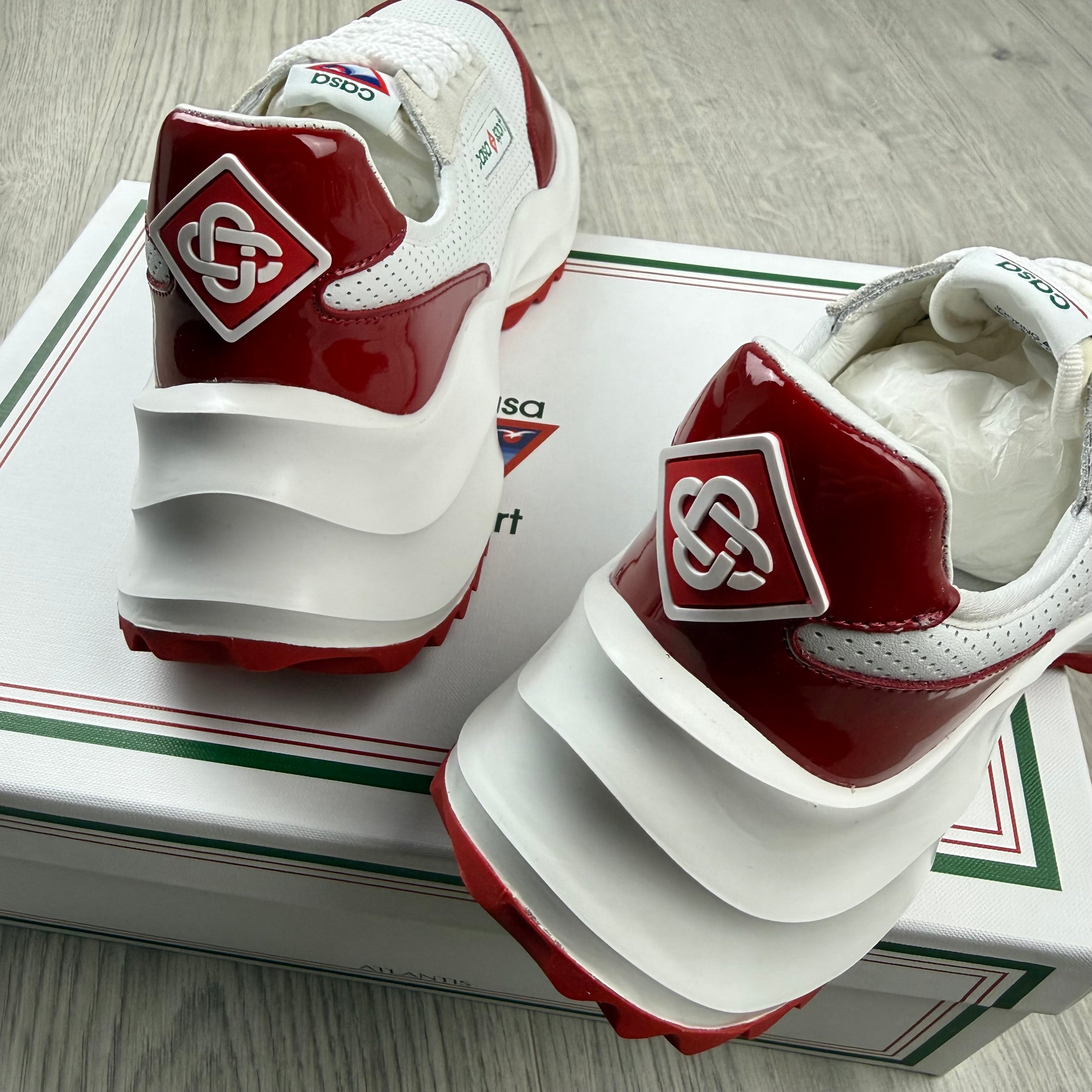 Casablanca | Men's 'Atlantis' Sneaker | White/Red | Outlet Sale