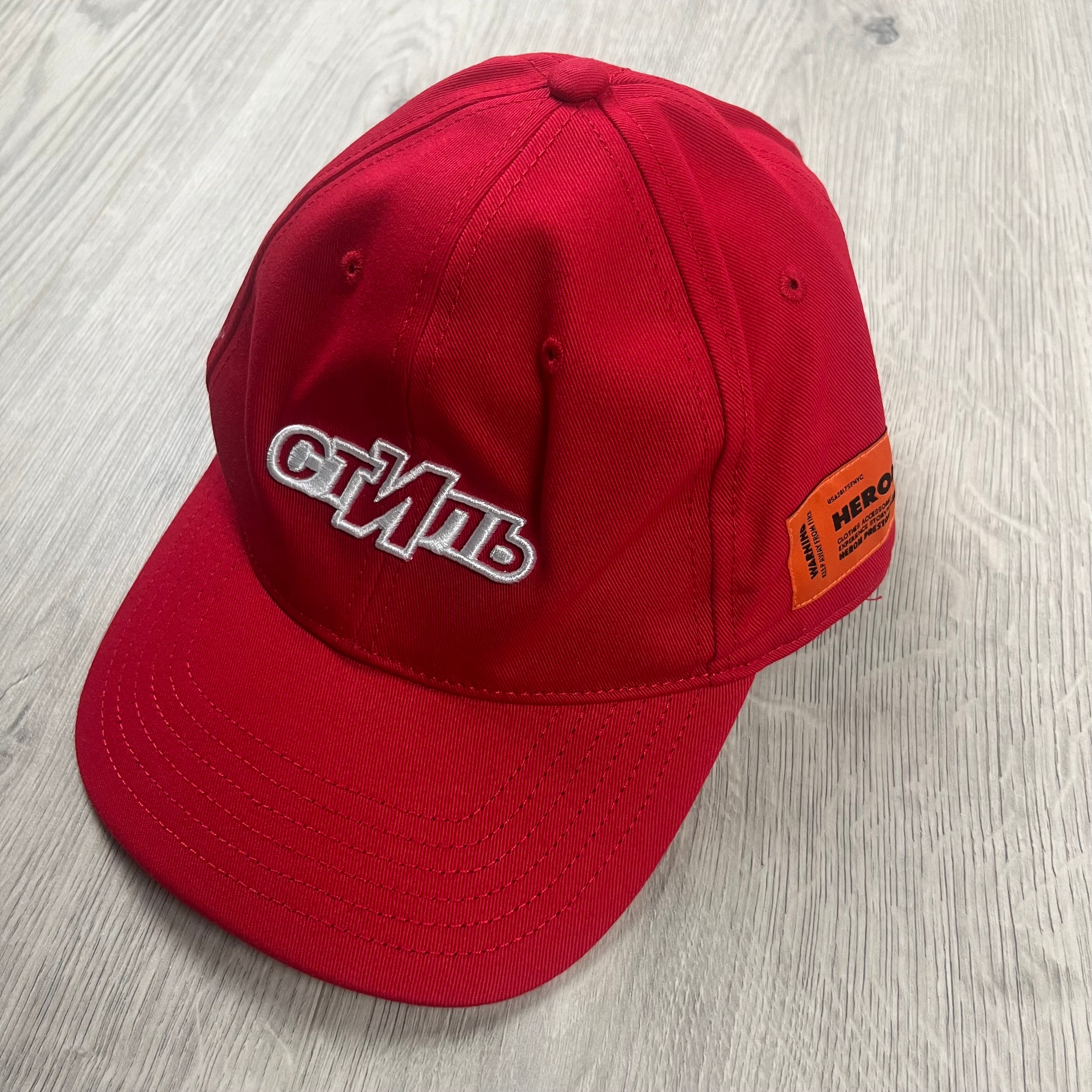 Heron Preston Baseball Cap - Red