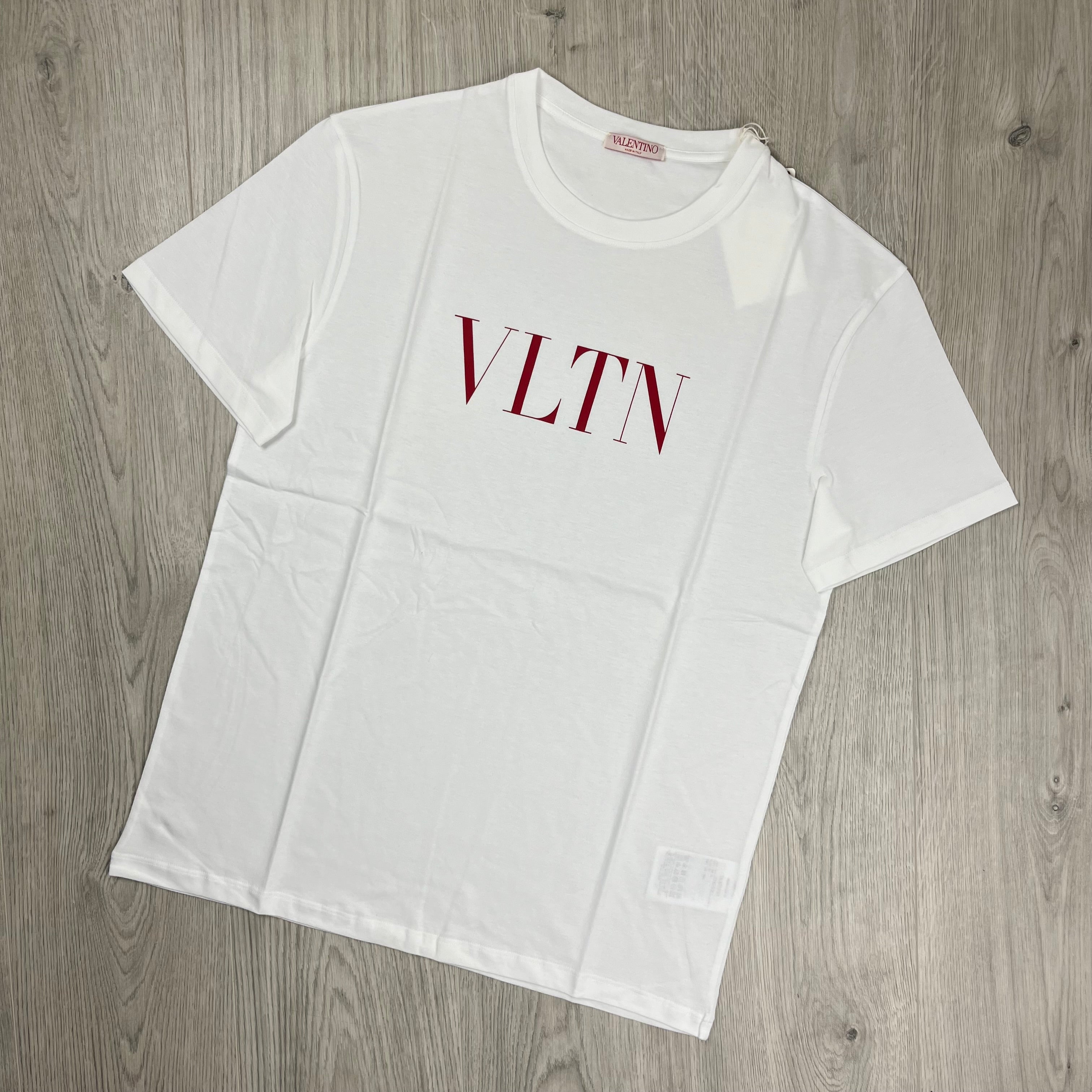 ☆Valentino☆セール！コットン Tシャツ VLTNプリント ホワイト VALENTINO VLTN コットン Tシャツ (VALENTINO/Tシャツ