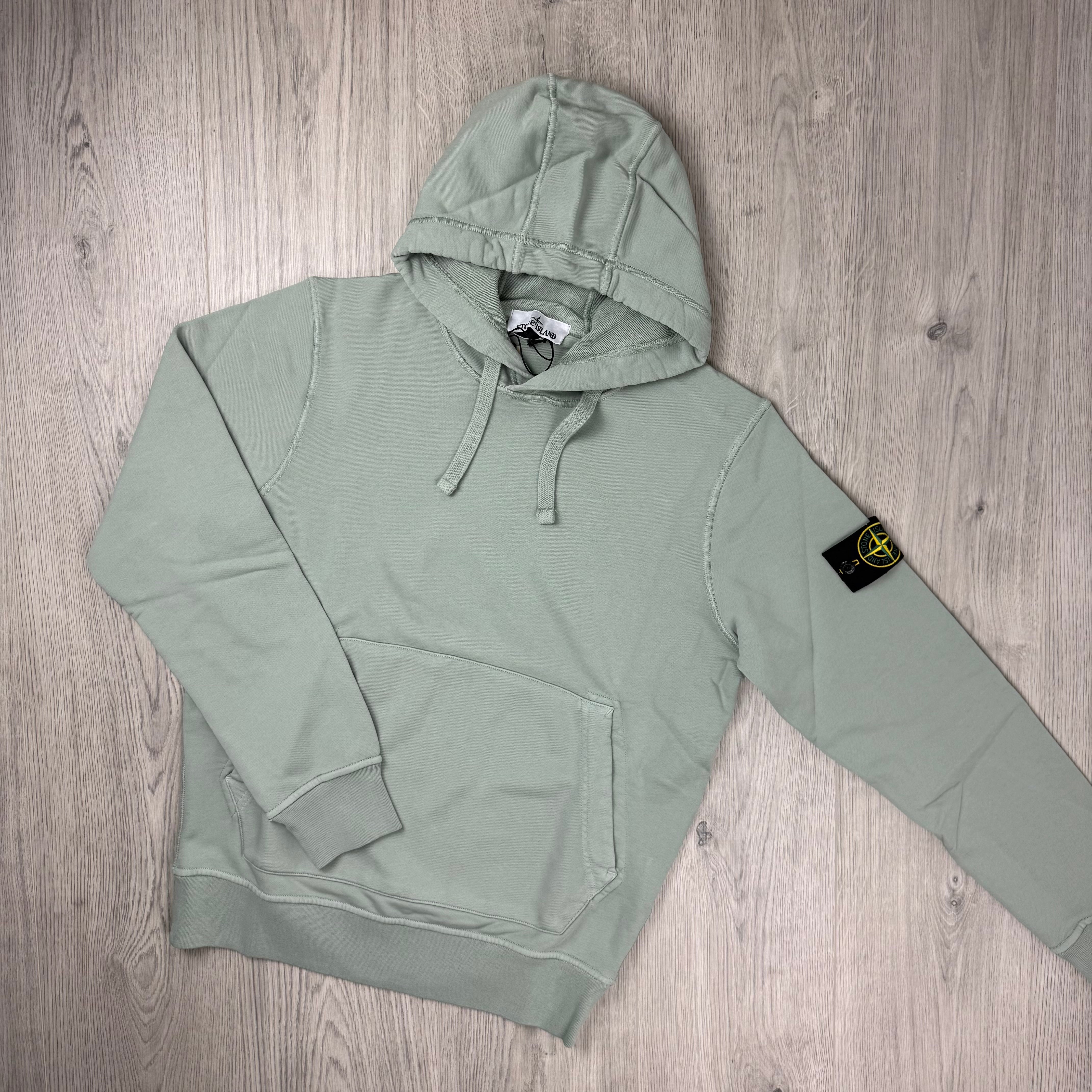 Stone Island Dyed Hoodie - Sage