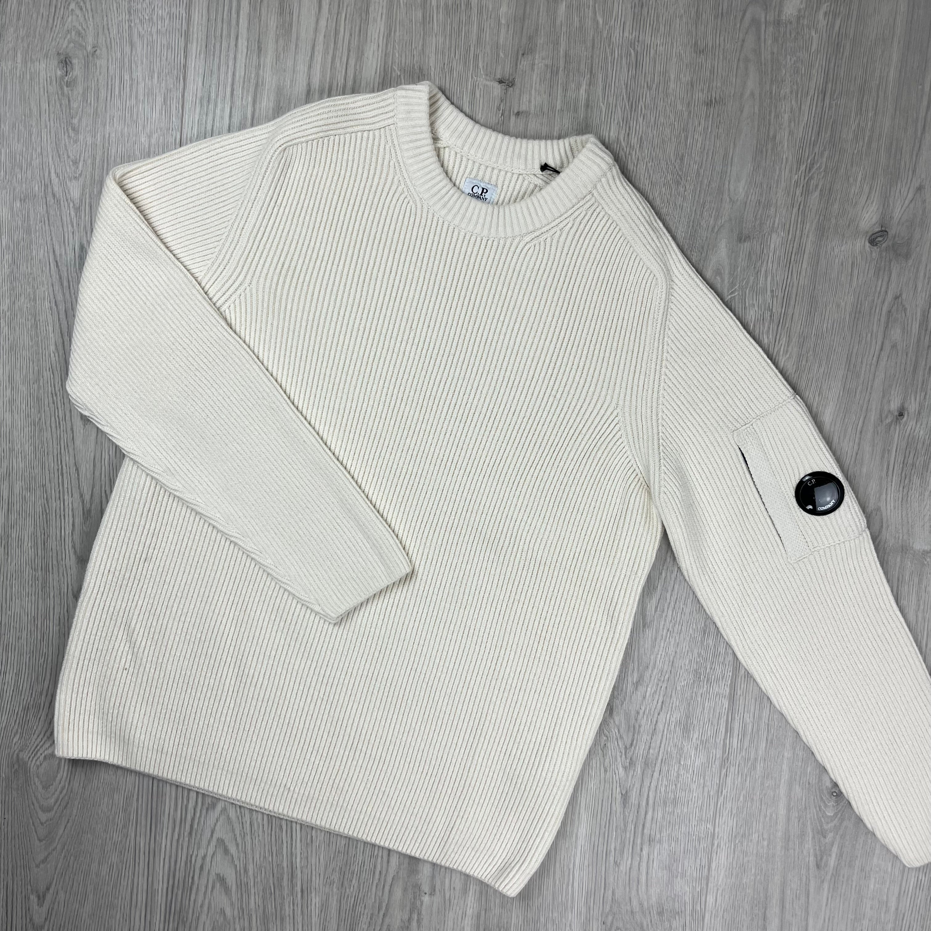CP Company Knit Sweatshirt - White