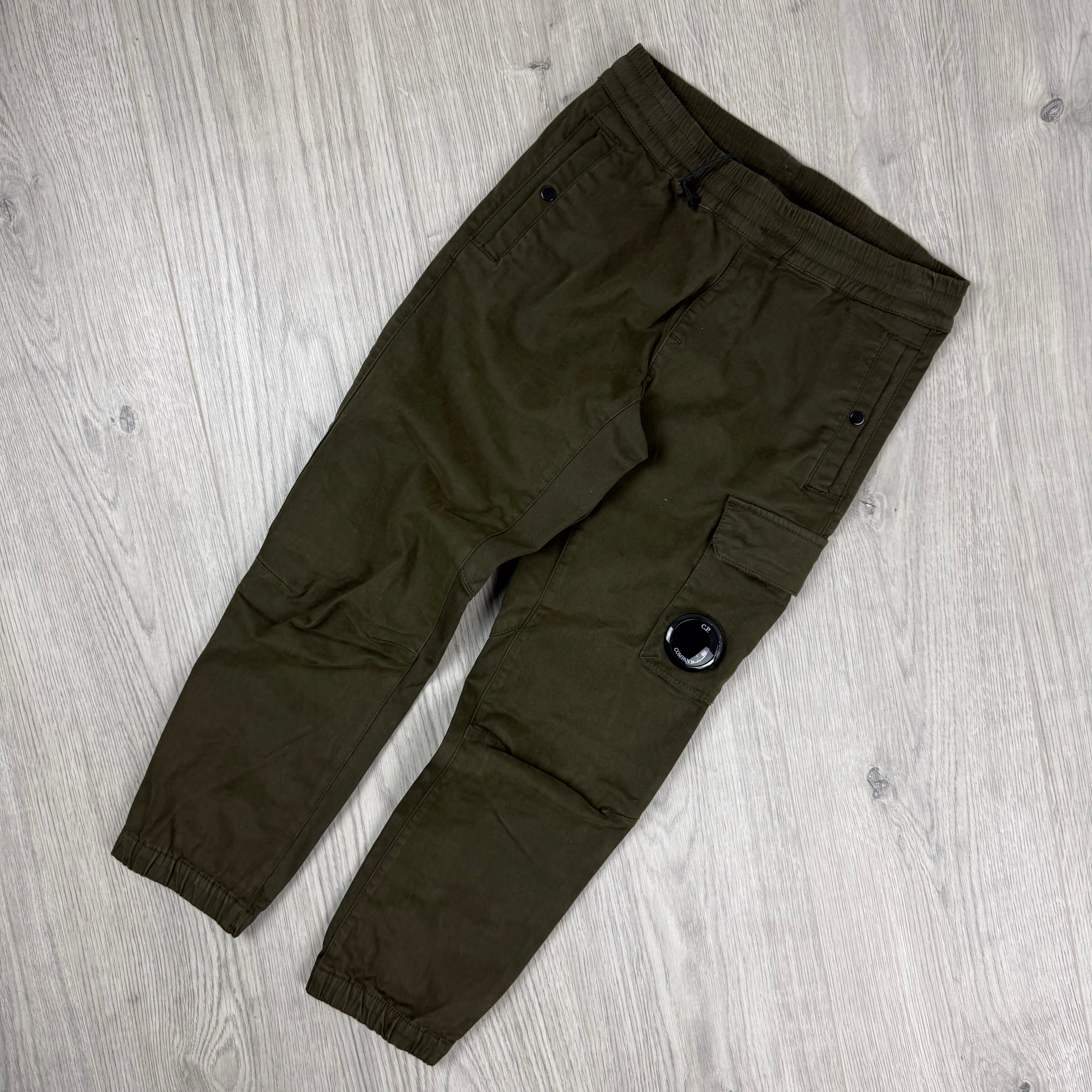 CP Company Junior Cargo Trousers - Ivy Green