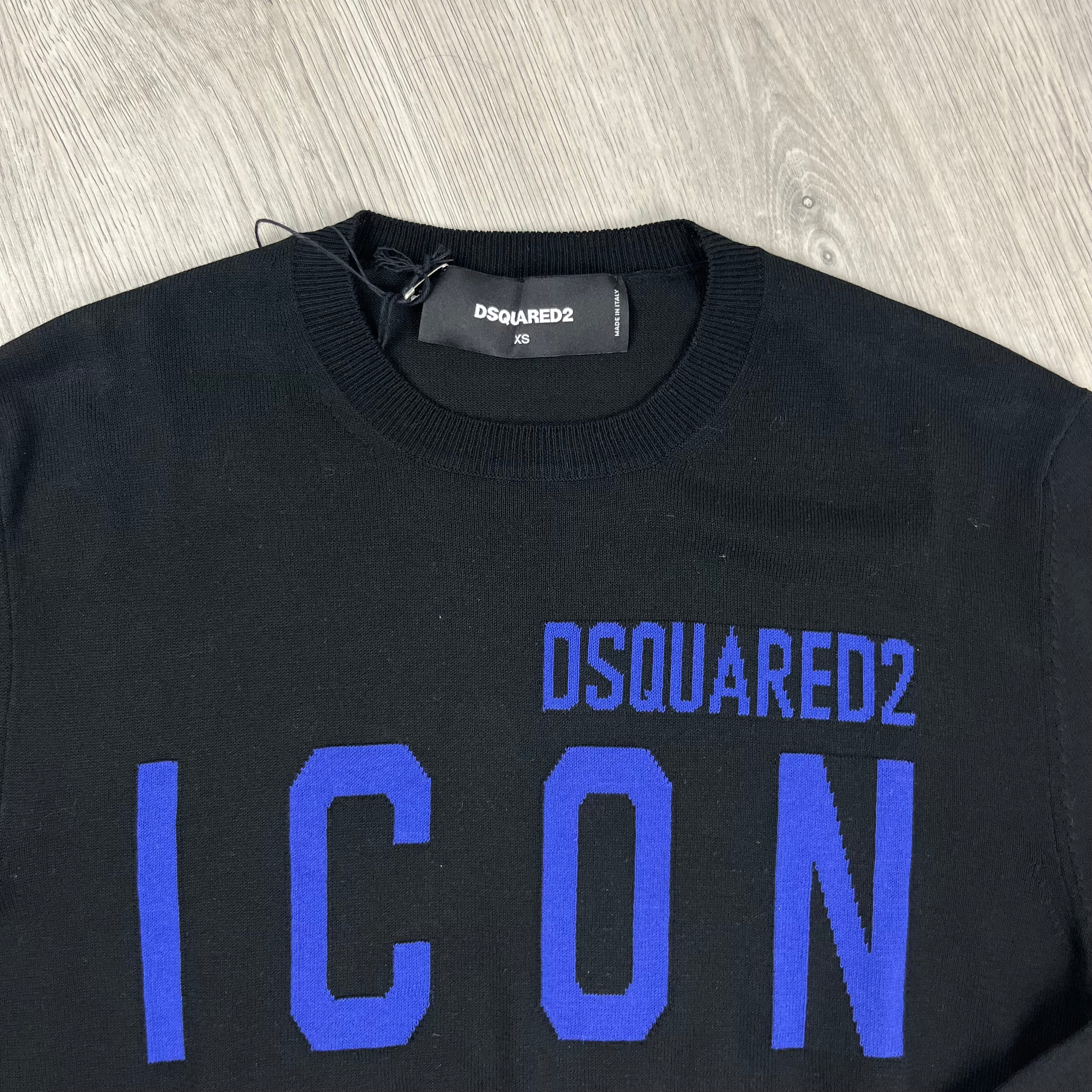 DSQUARED2 ICON Knit Sweatshirt - Black