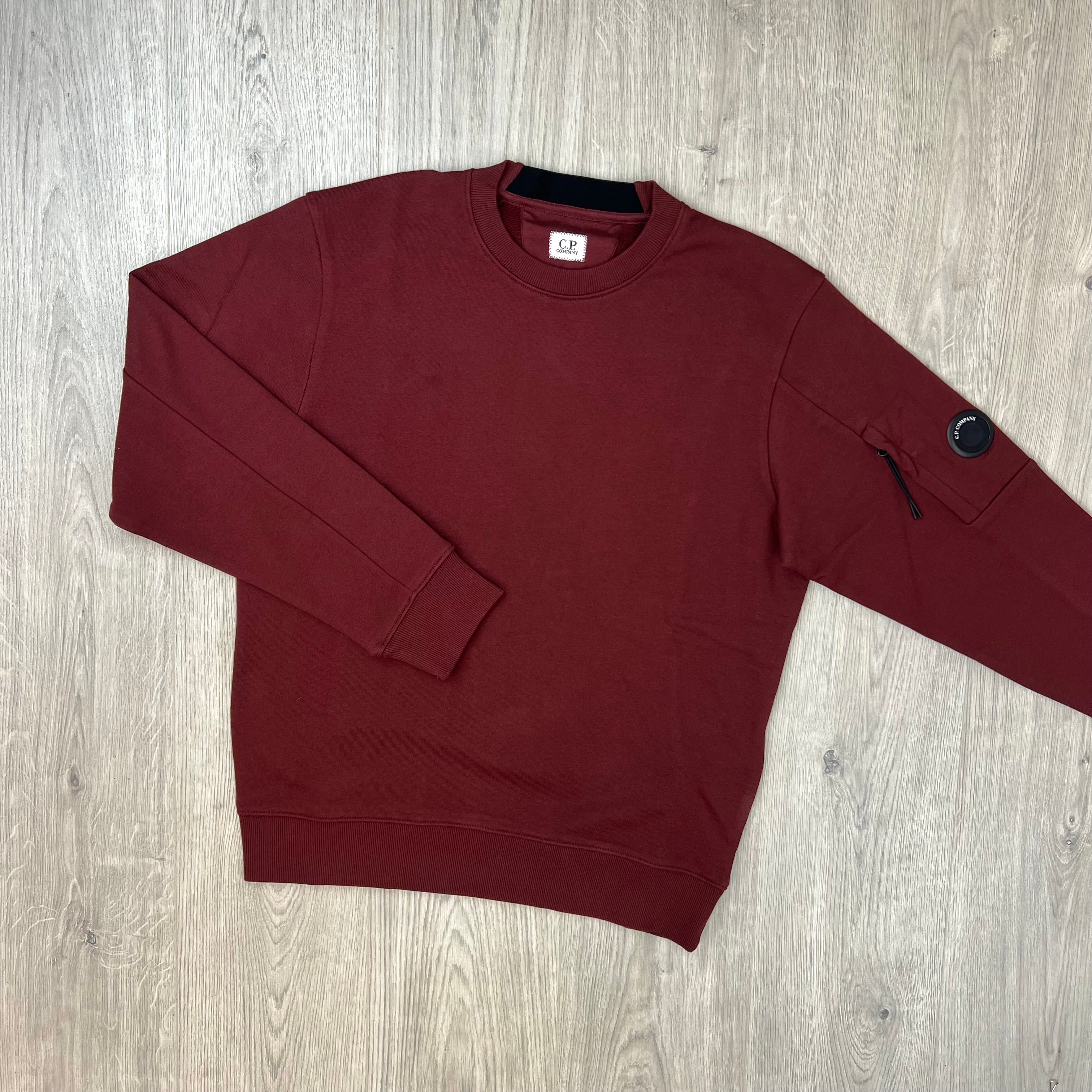 CP Company Raised Fleece Sweatshirt - Andorra Red