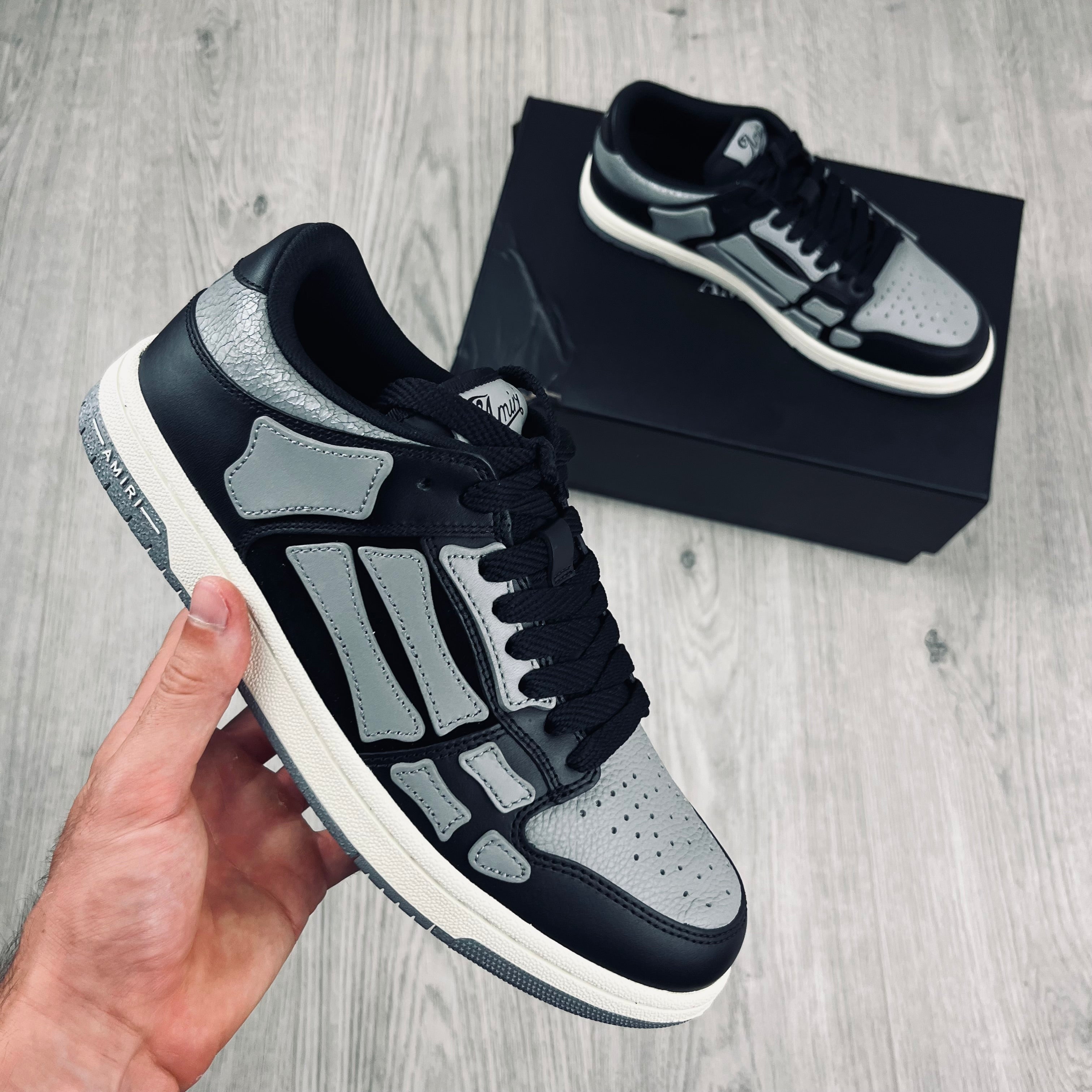 Amiri Skel Low Sneakers - Asphalt