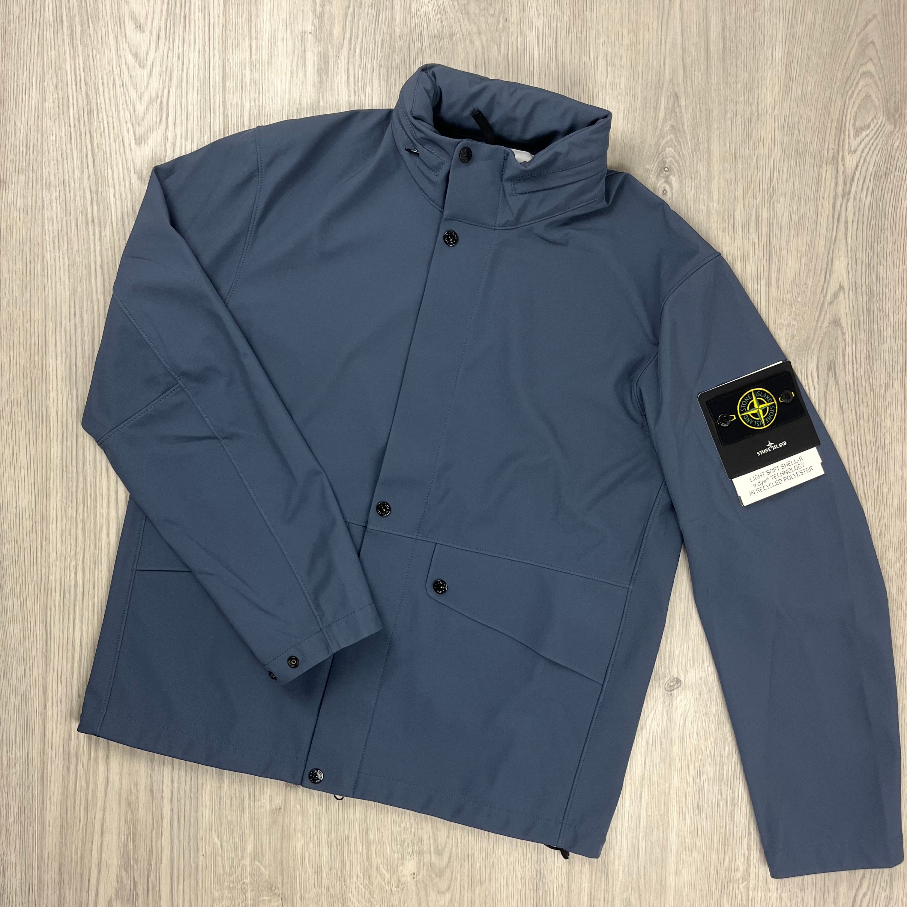 Stone Island Shell Jacket - Avio Blue