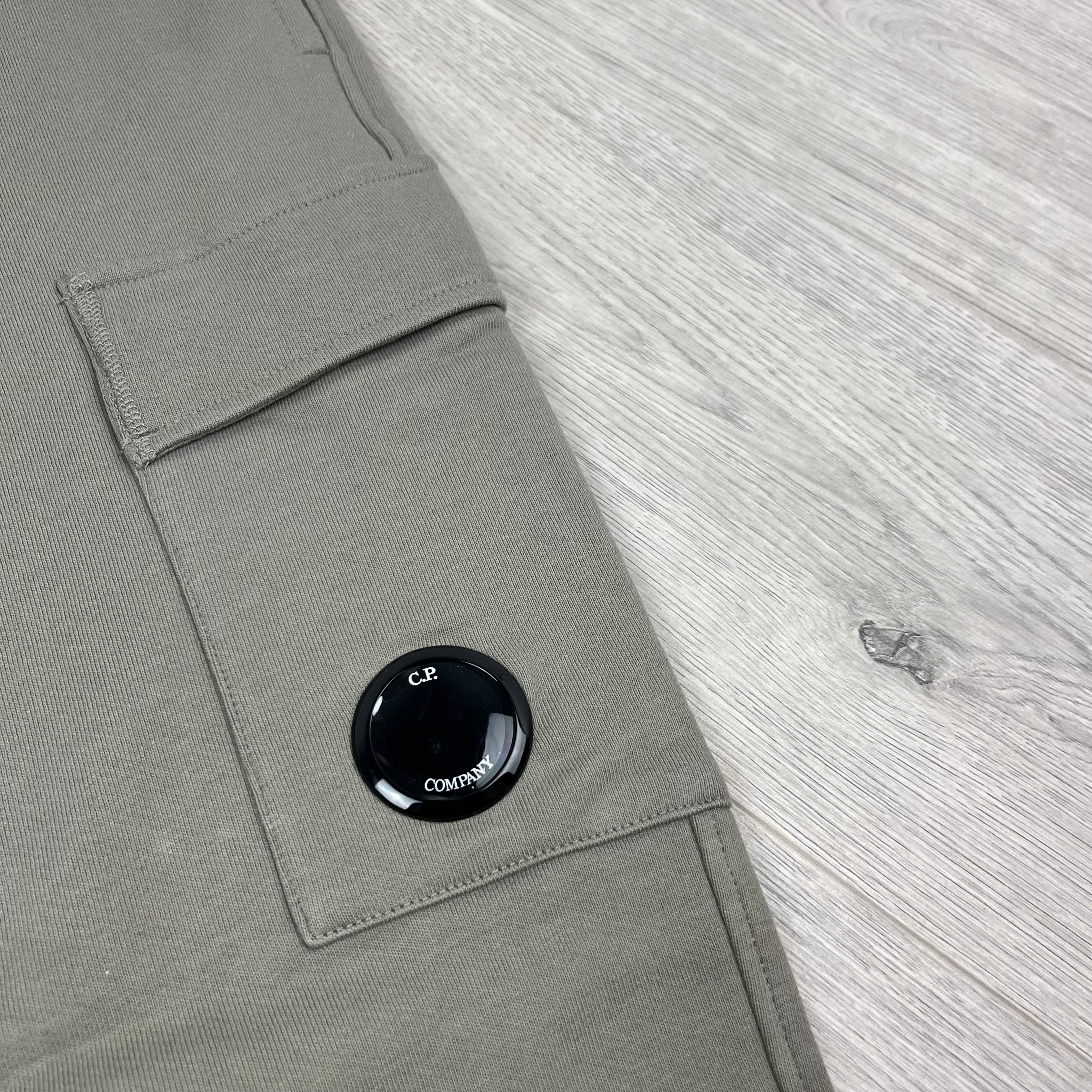 CP Company Raised Fleece Sweatpants - Fallen Rock
