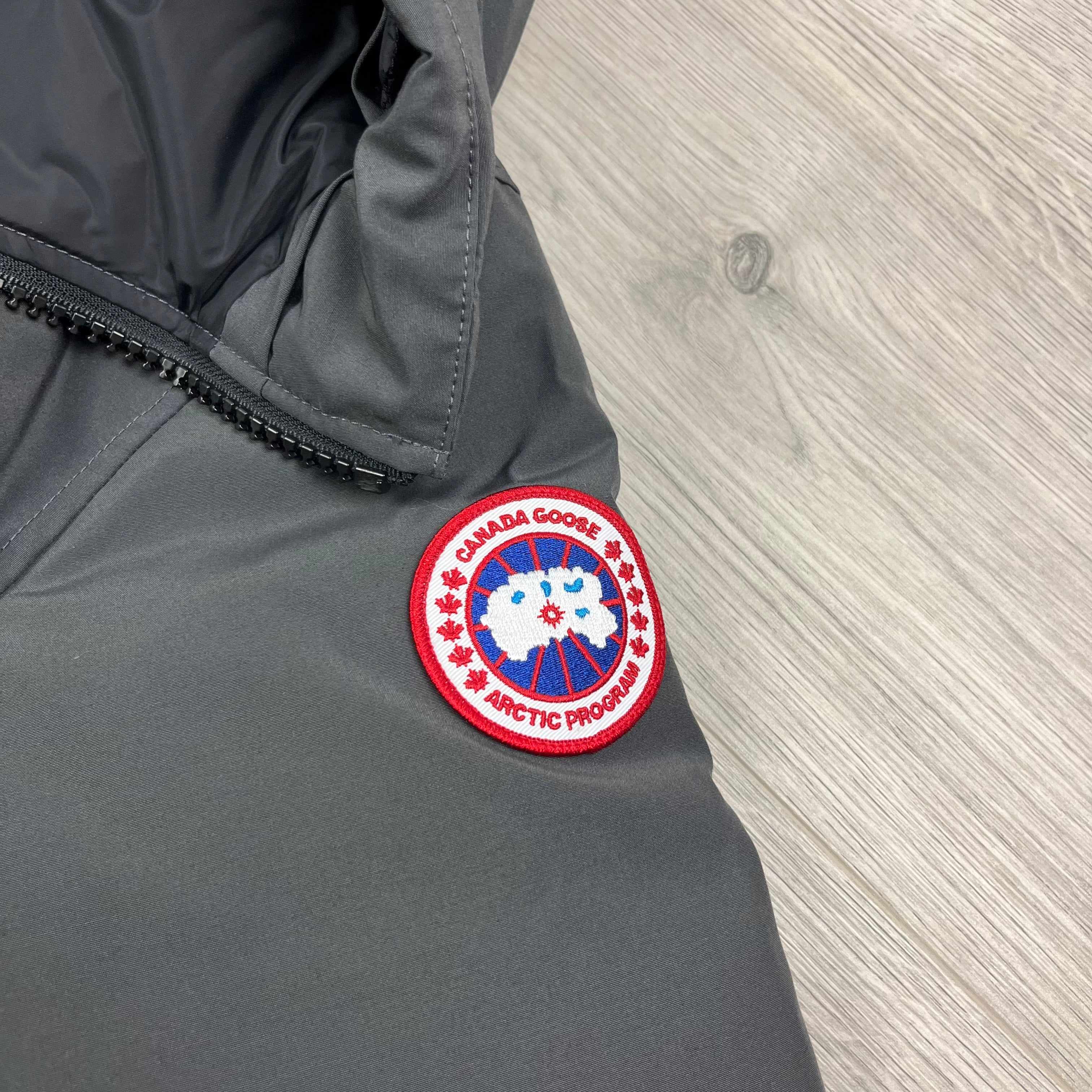 Canada Goose Langford Parka in Graphite Grey. On sale at Open Attire.