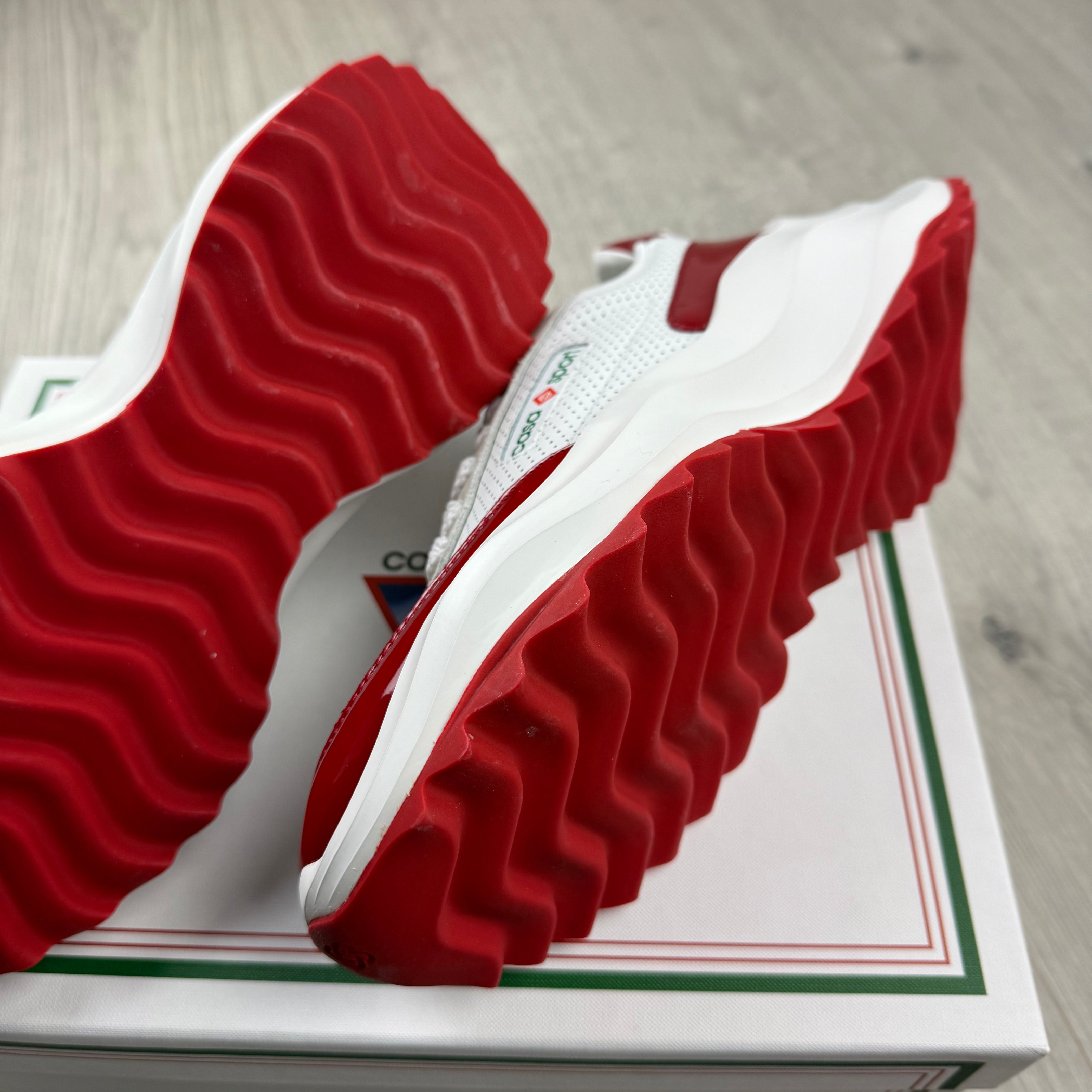 Casablanca | Men's 'Atlantis' Sneaker | White/Red | Outlet Sale