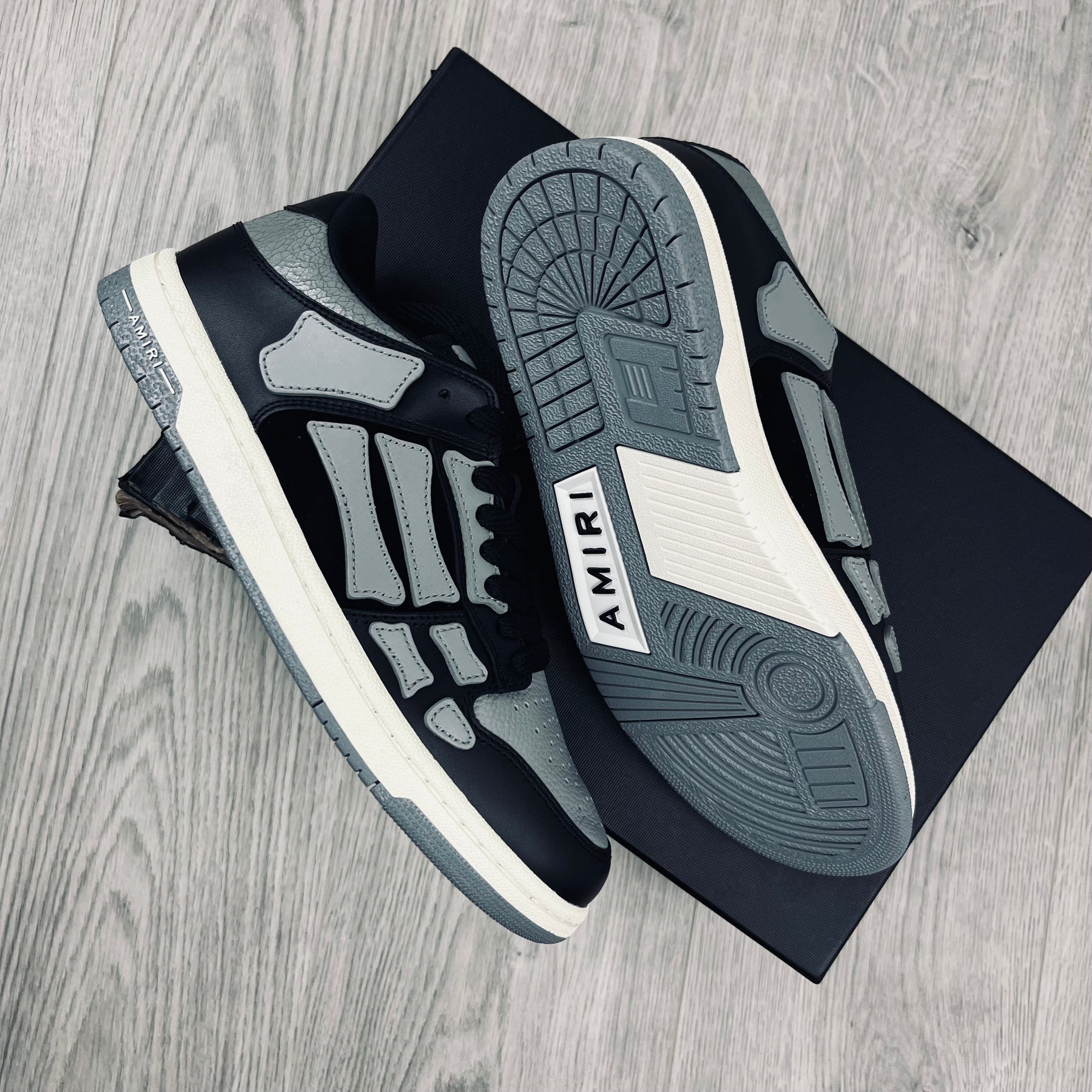 Amiri Skel Low Sneakers - Asphalt
