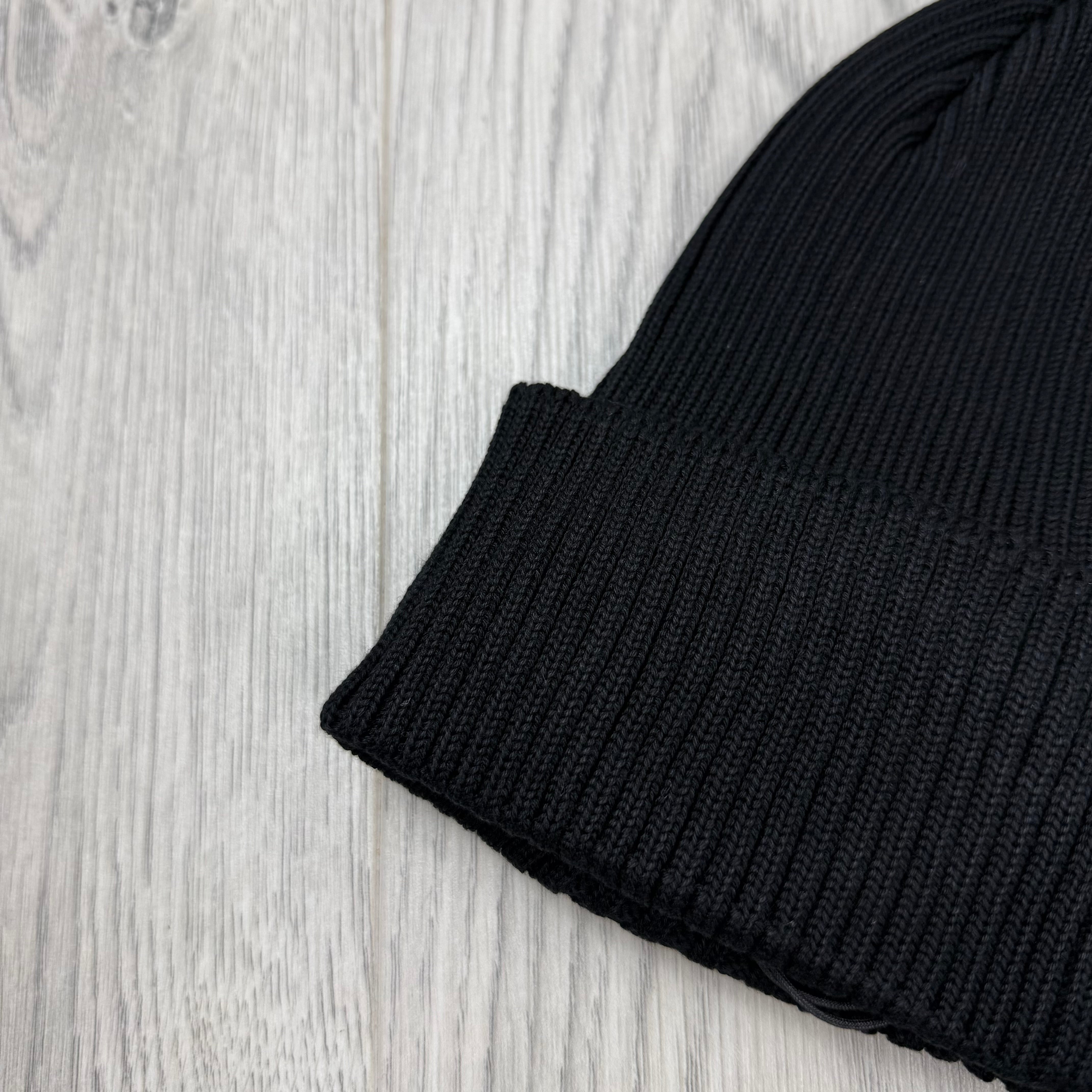 CP Company Goggle Beanie - Black