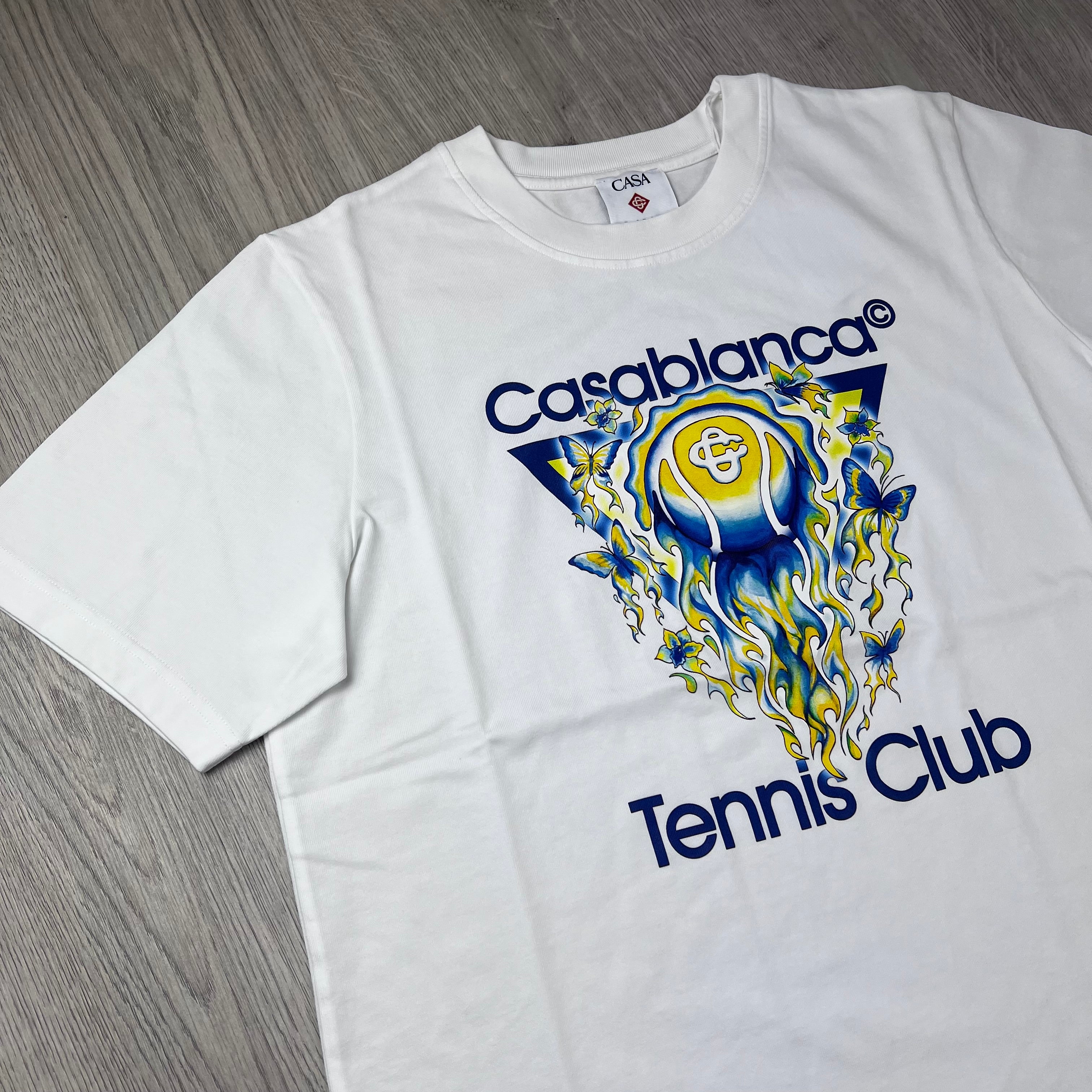 Casablanca | Men's 'Tennis Club' T-Shirt | White | Outlet Sale