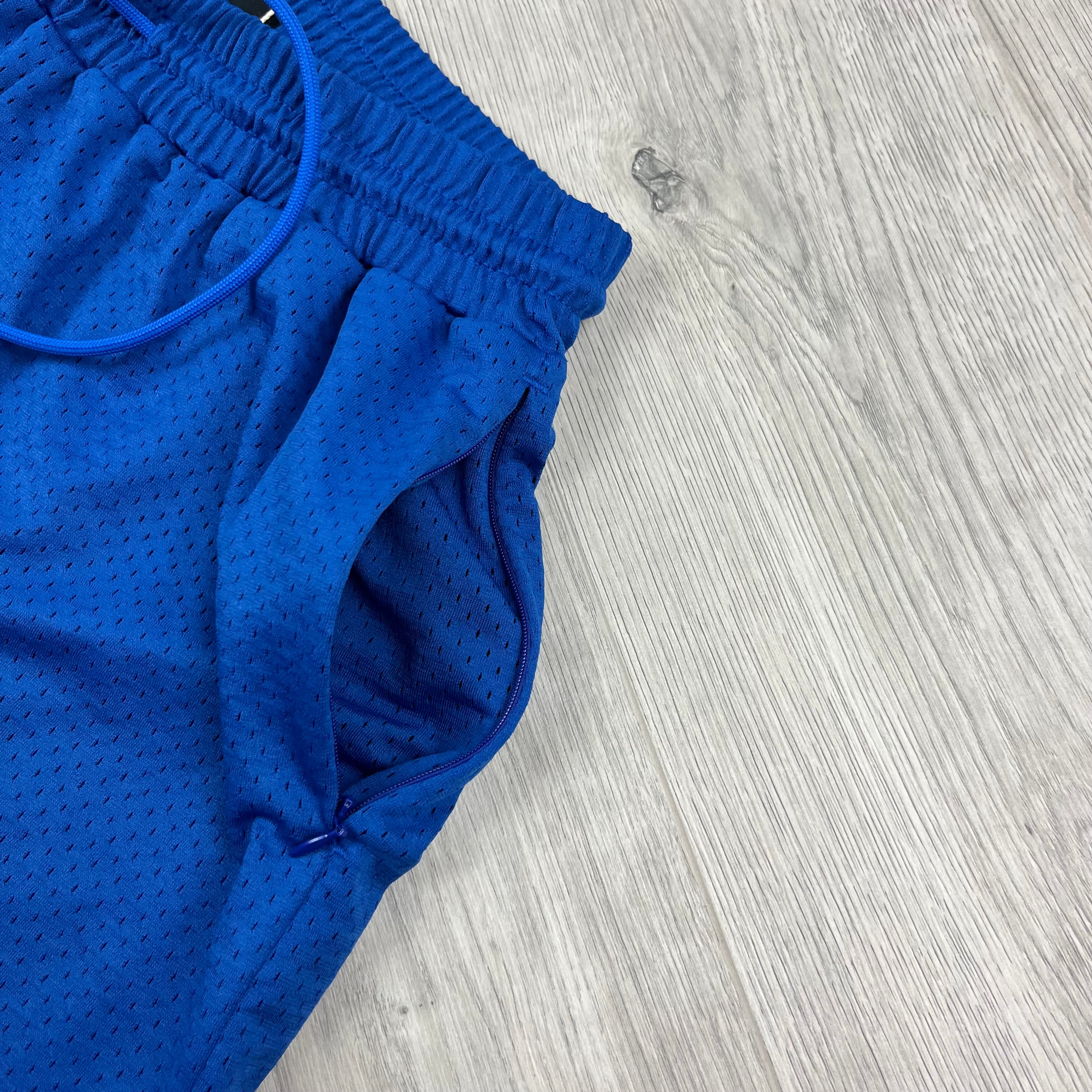 Men's Represent Mesh Jersey Shorts in Cobalt Blue. On sale at Open Attire.
