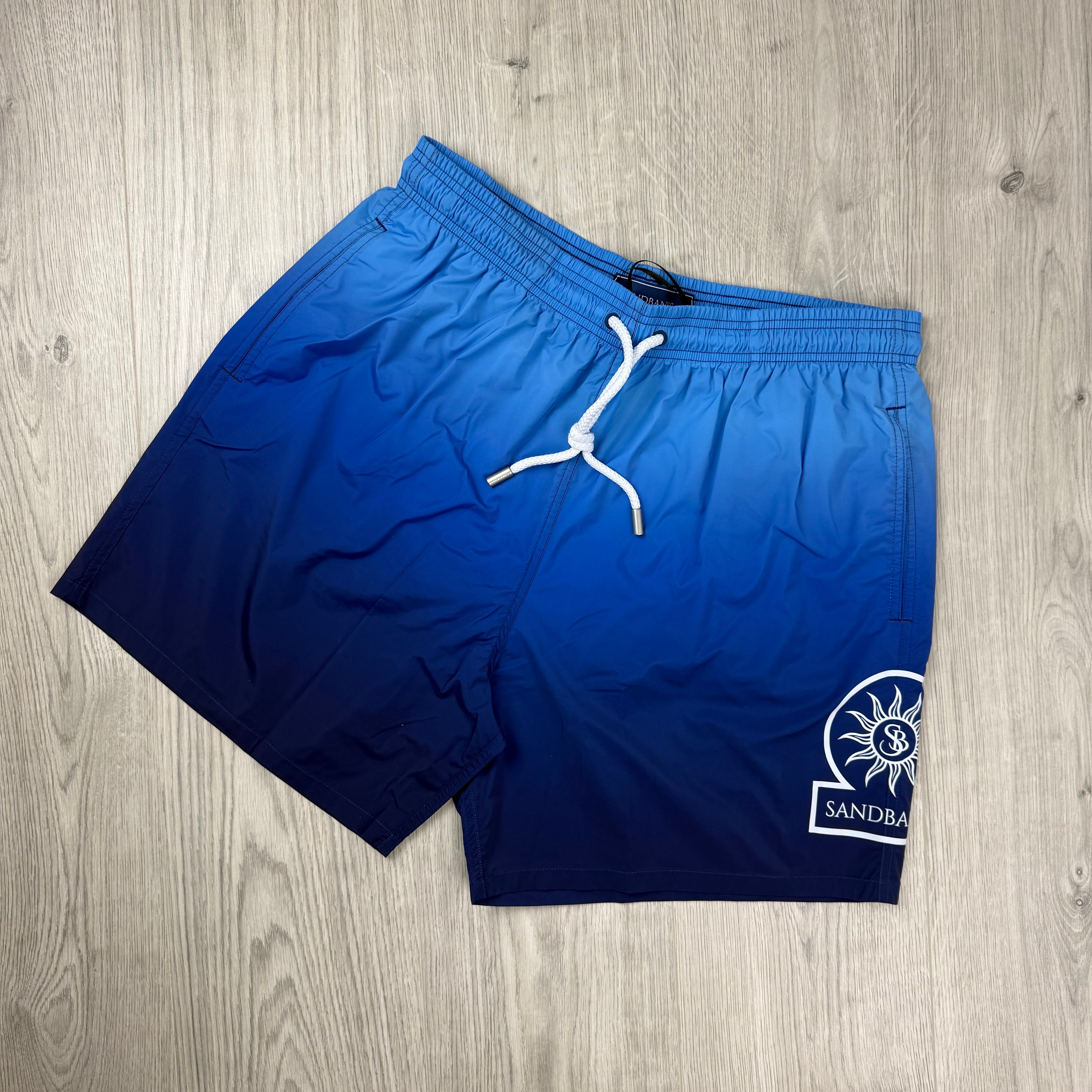 Sandbanks 'Moonlight Gradient' Swim Shorts - Blue/Navy