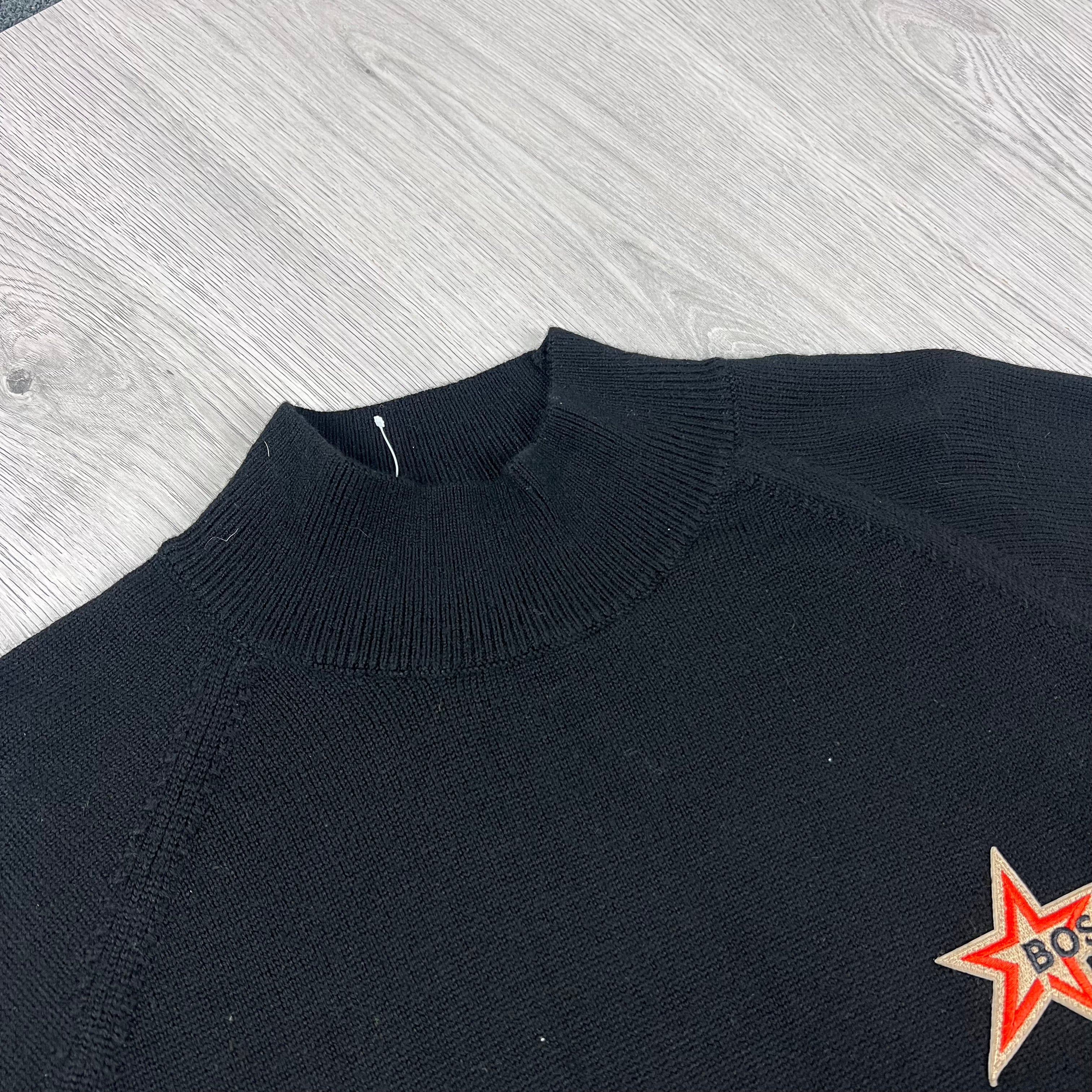 Hugo Boss Knit Sweatshirt - Black