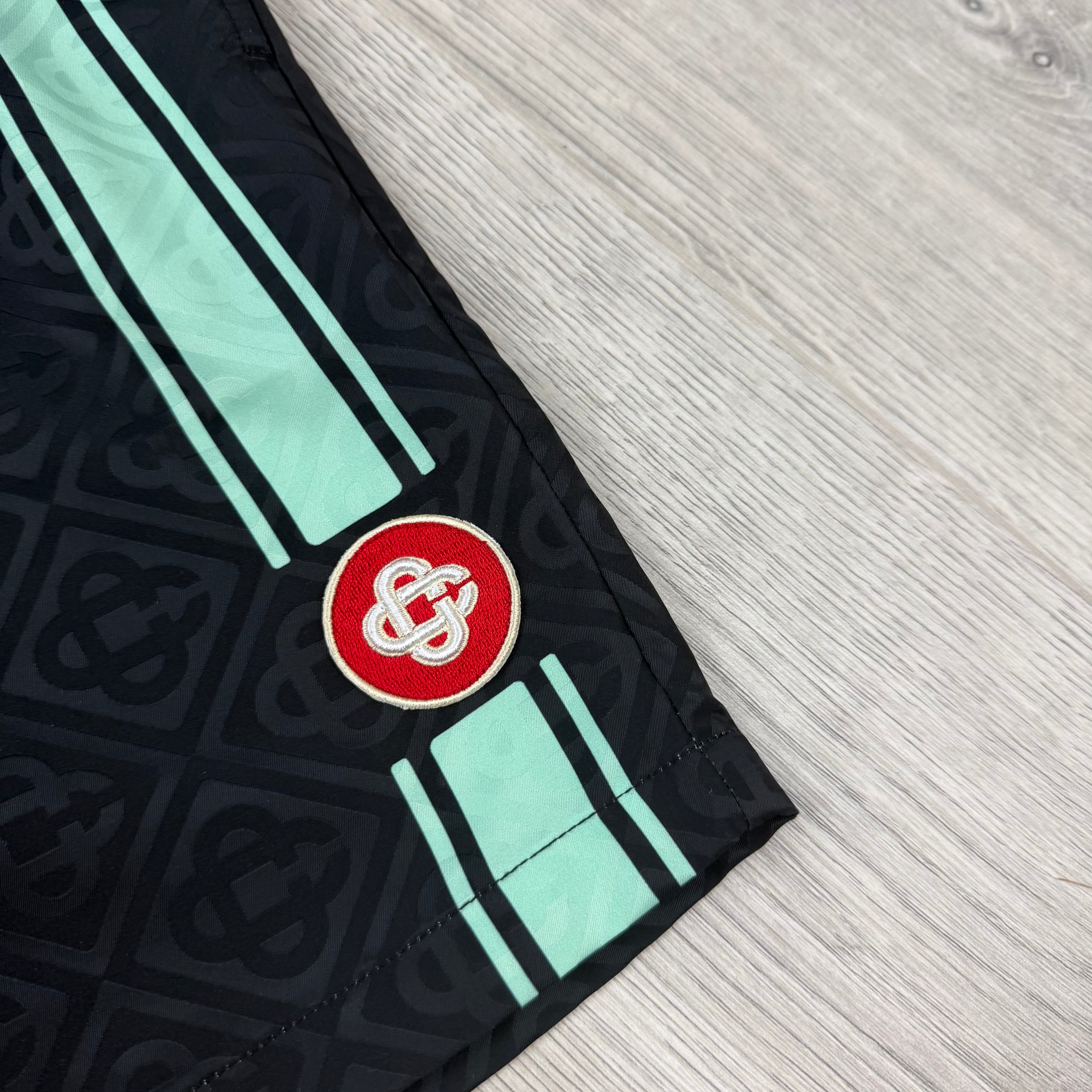 Casablanca Jacquard Swim Shorts - Black