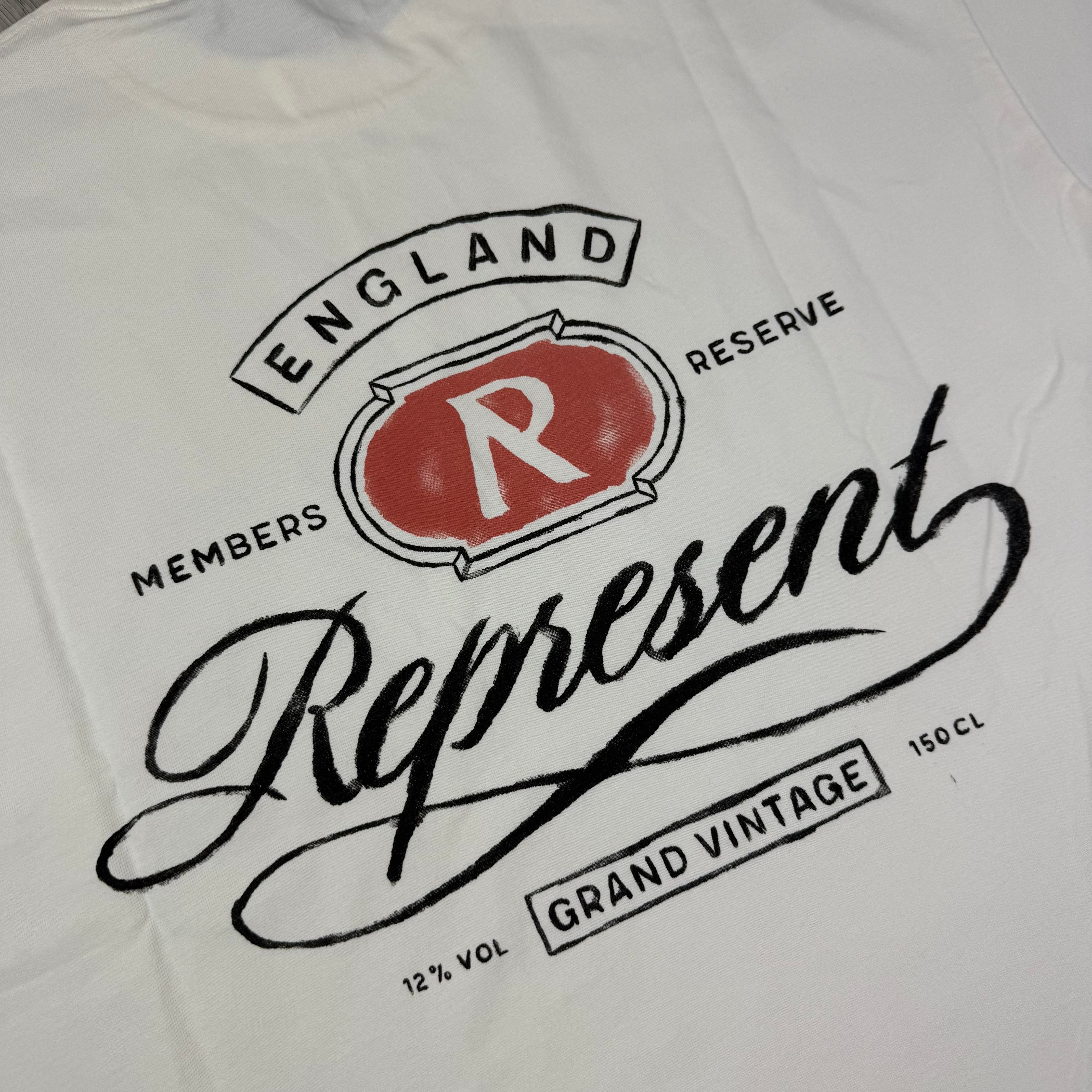 Represent 'Grand Vintage' T-Shirt -  Aged White