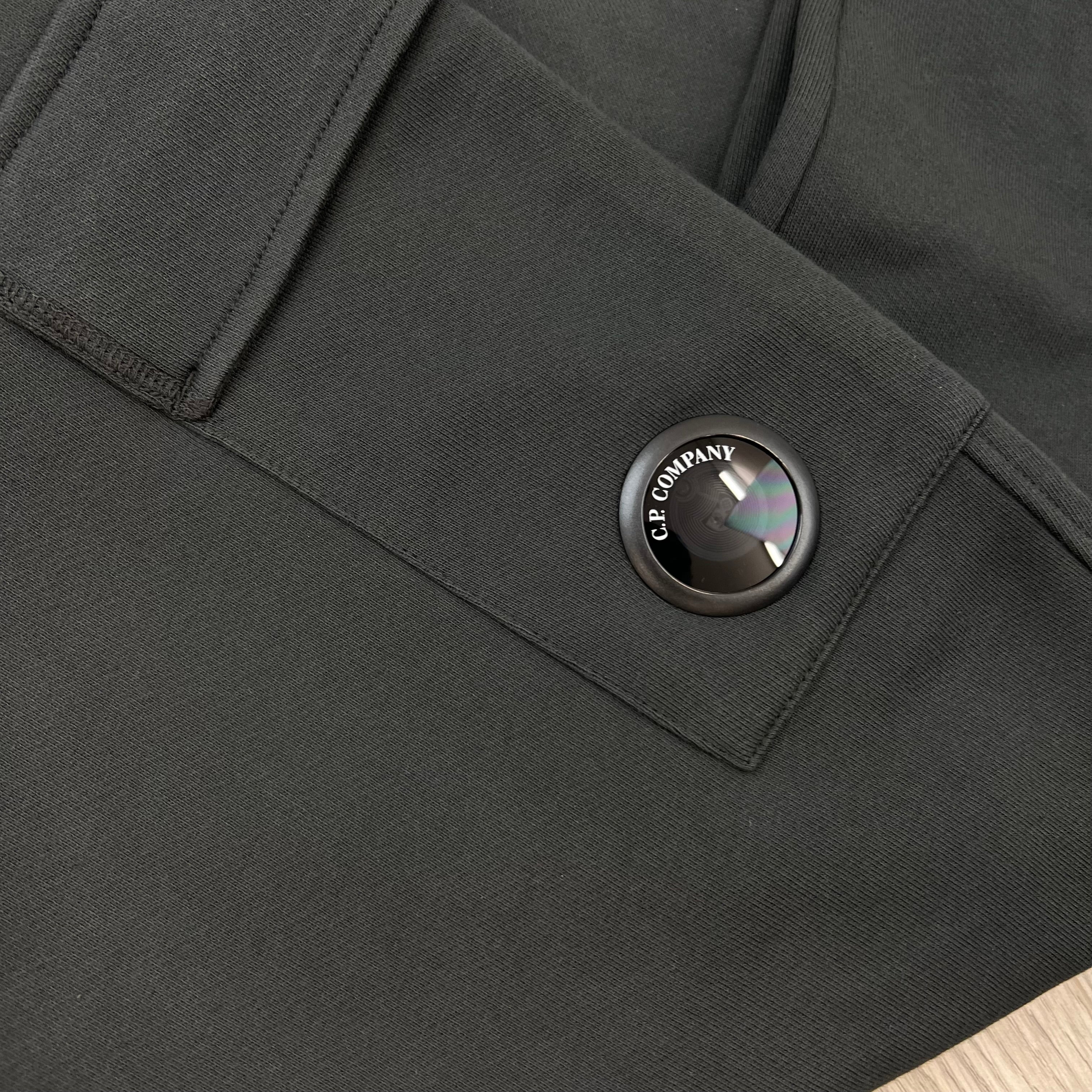 CP Company Raised Fleece Tracksuit - Raven