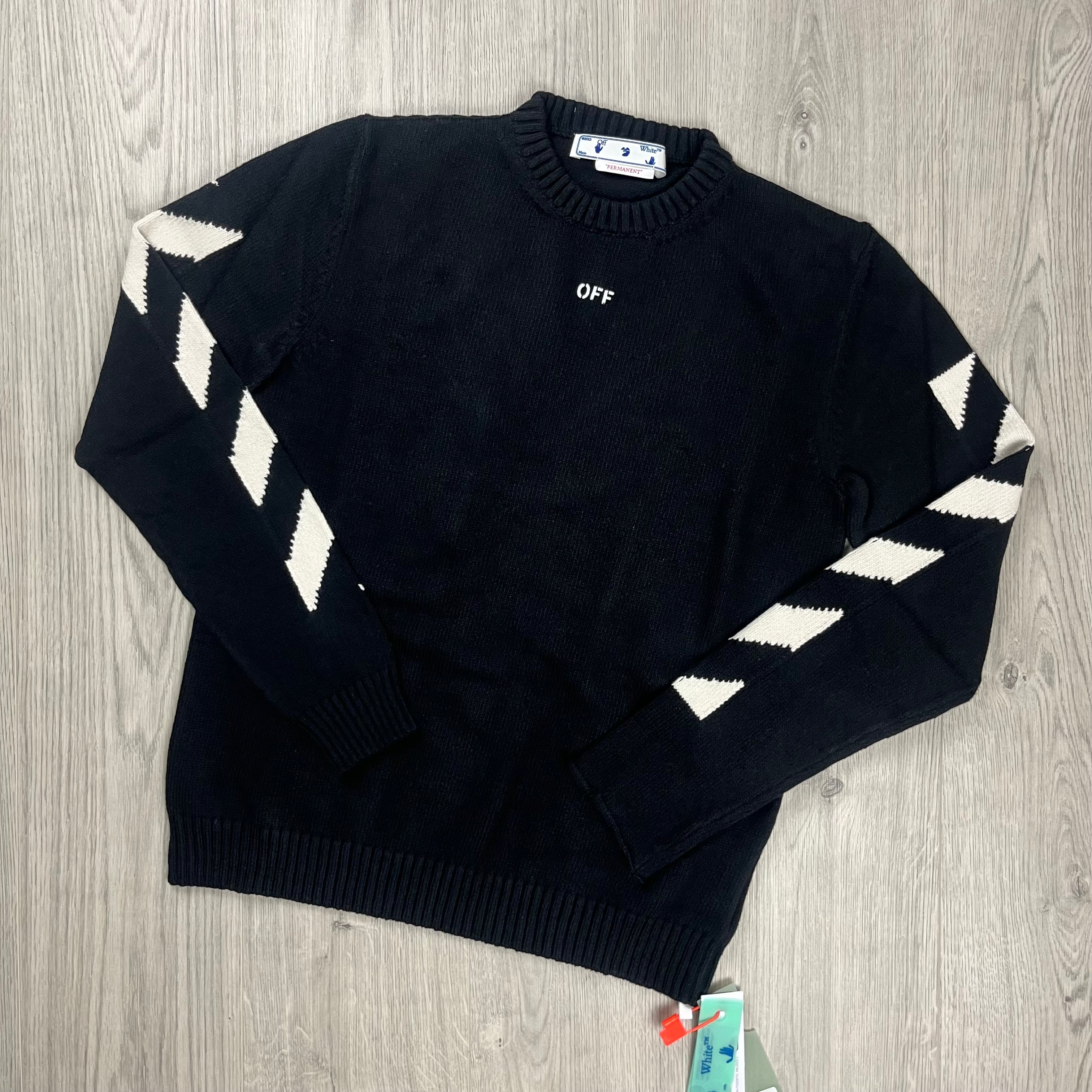 Off-White Knit Sweatshirt - Black