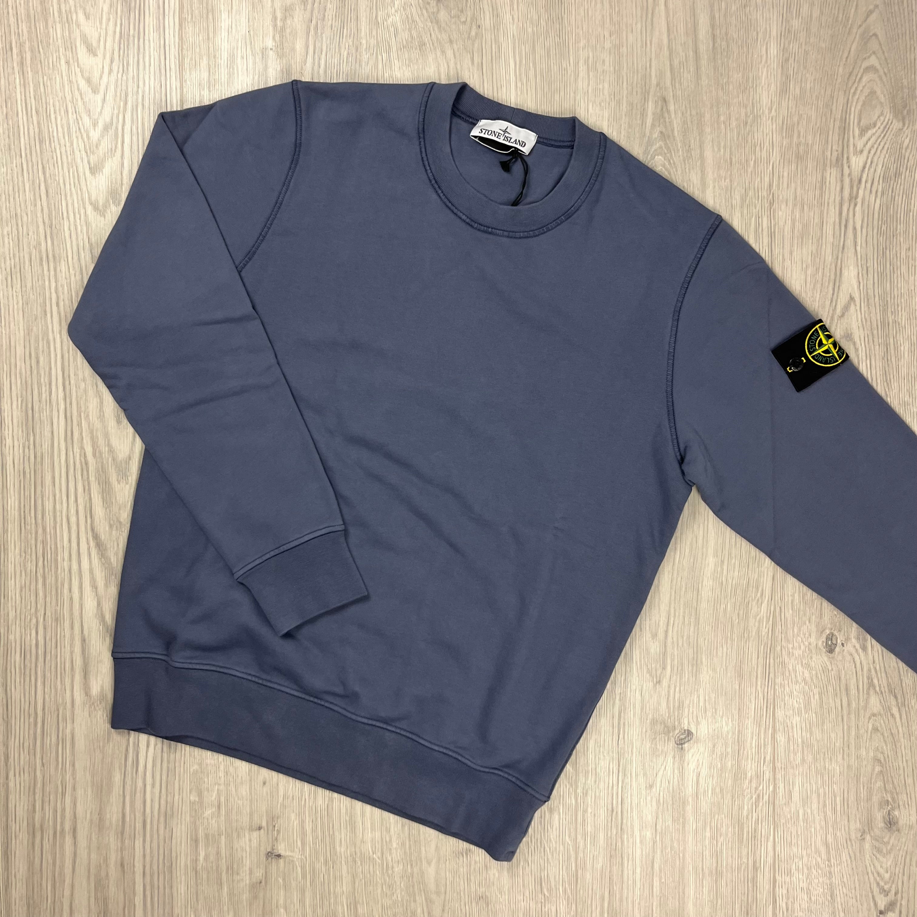 Stone Island Dyed Sweatshirt - Mid Blue