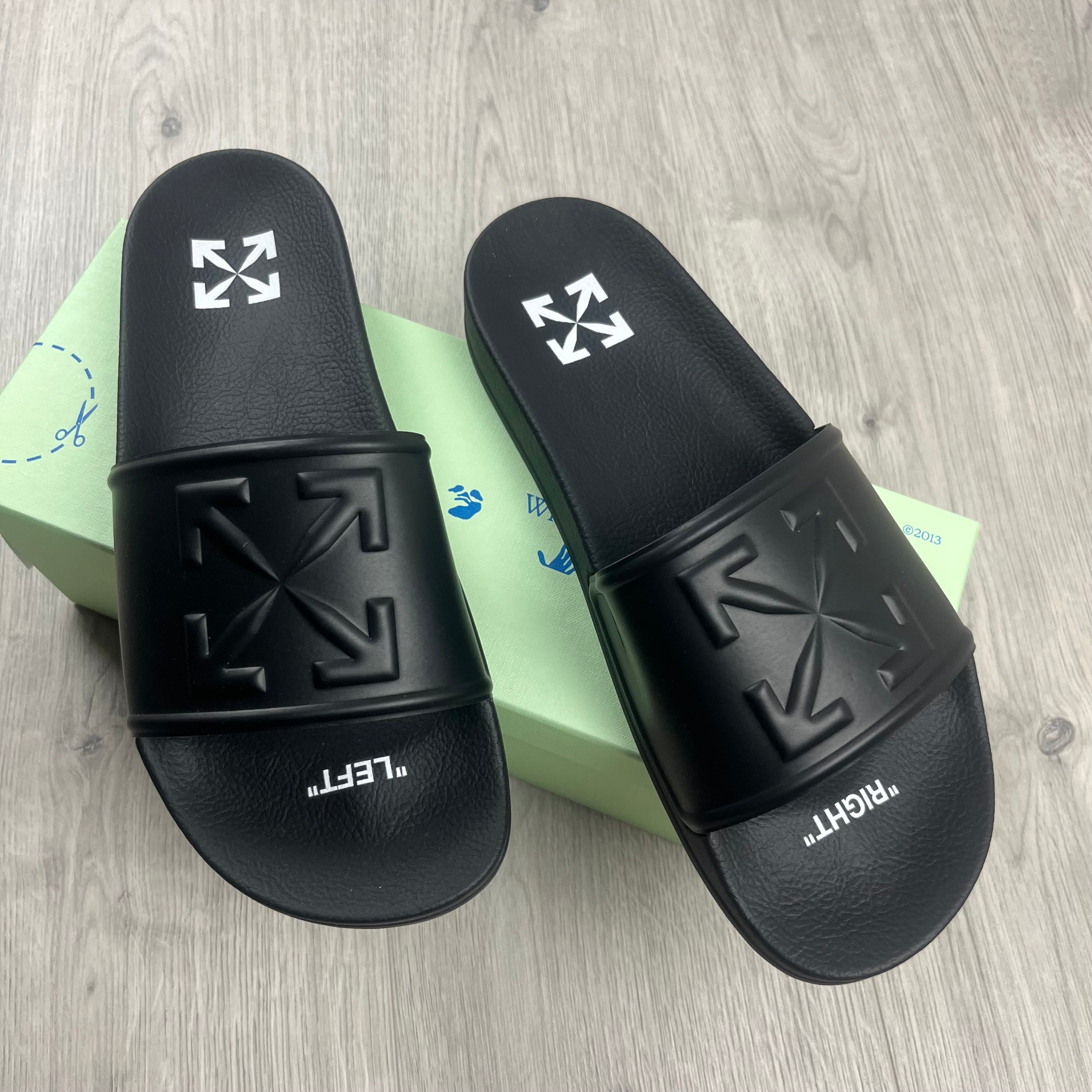 Off-White Rubber Slides - Black