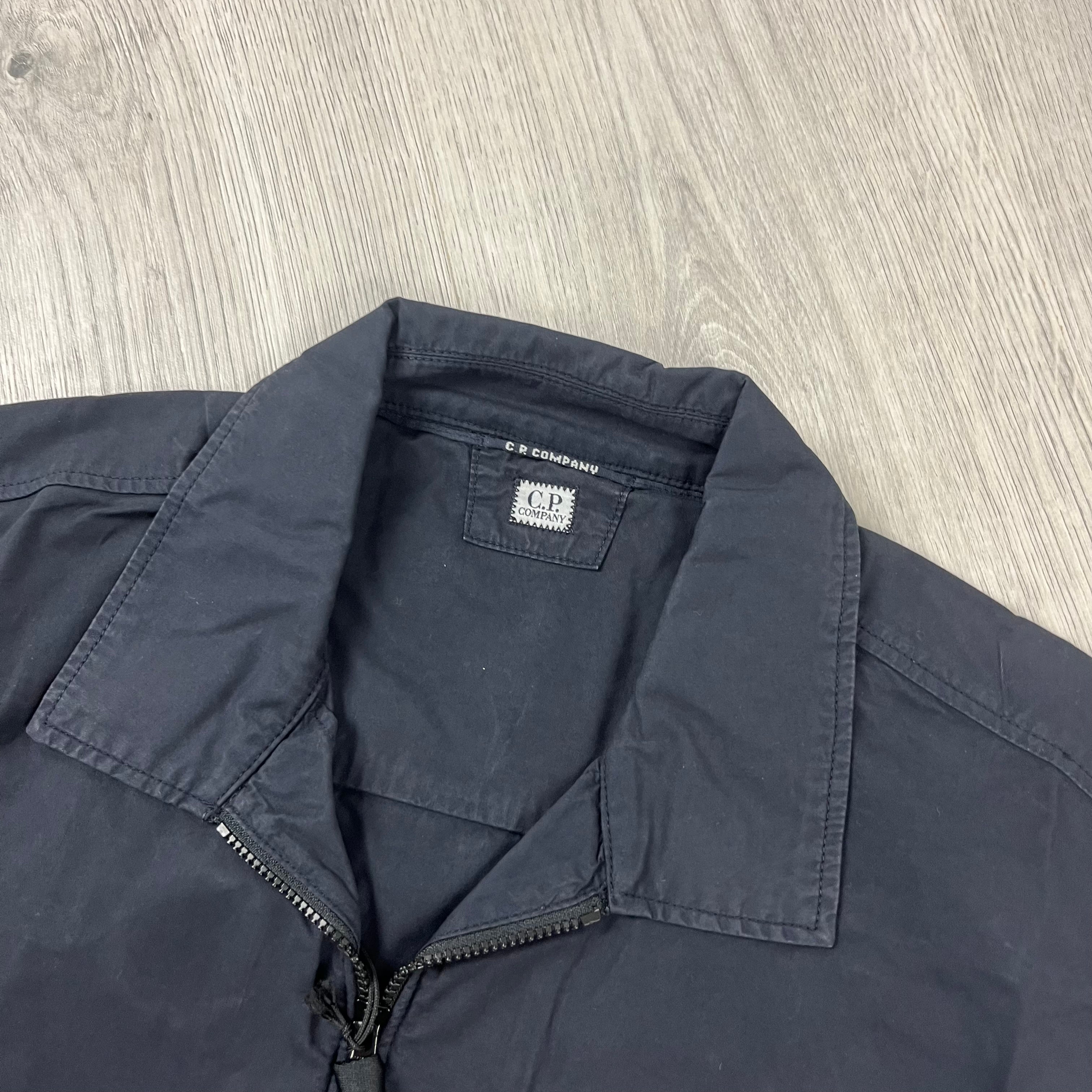 CP Company | Men's Zip Overshirt | Total Eclipse | Outlet Sale