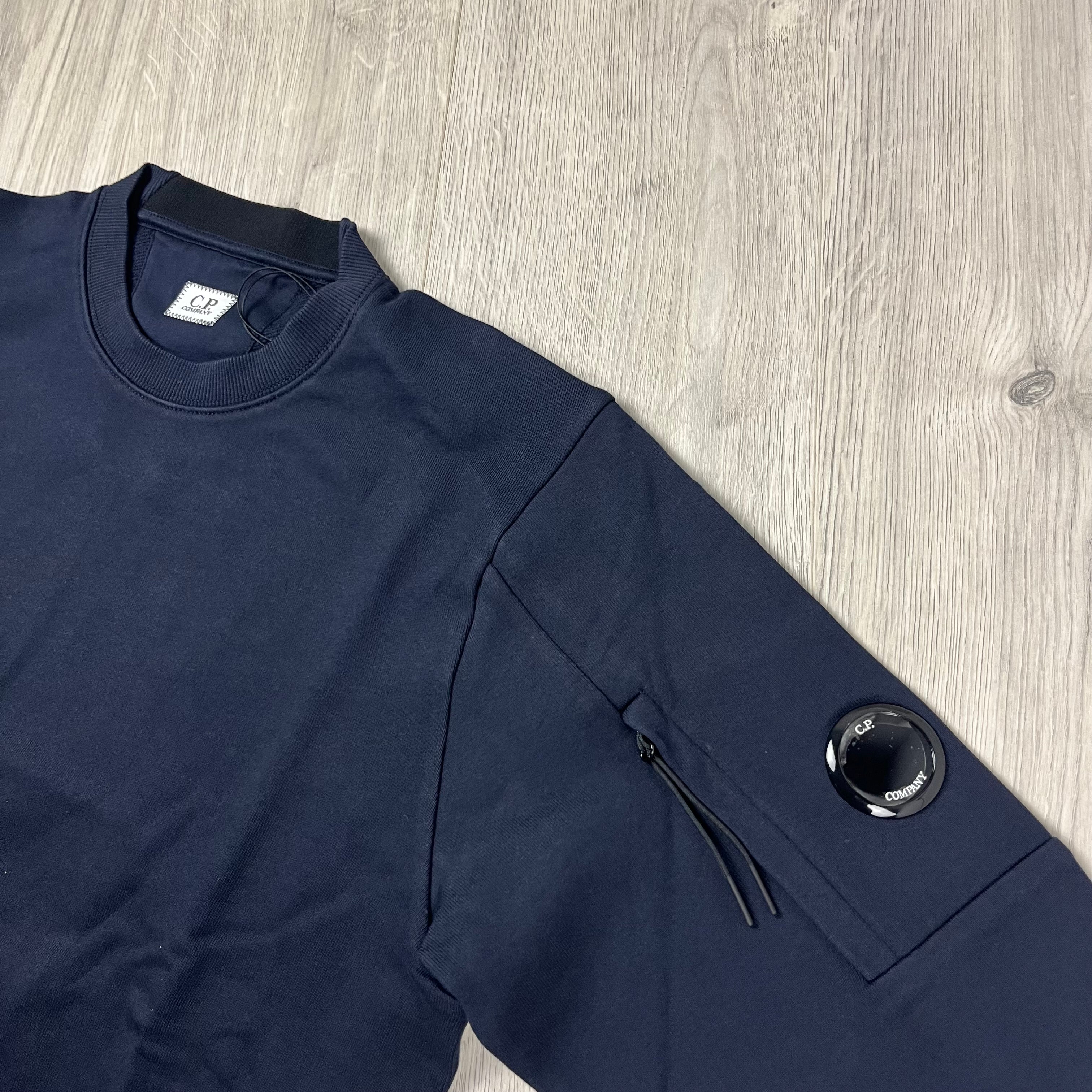 CP Company | Men's Raised Fleece Sweatshirt | Navy Blue | Outlet Sale