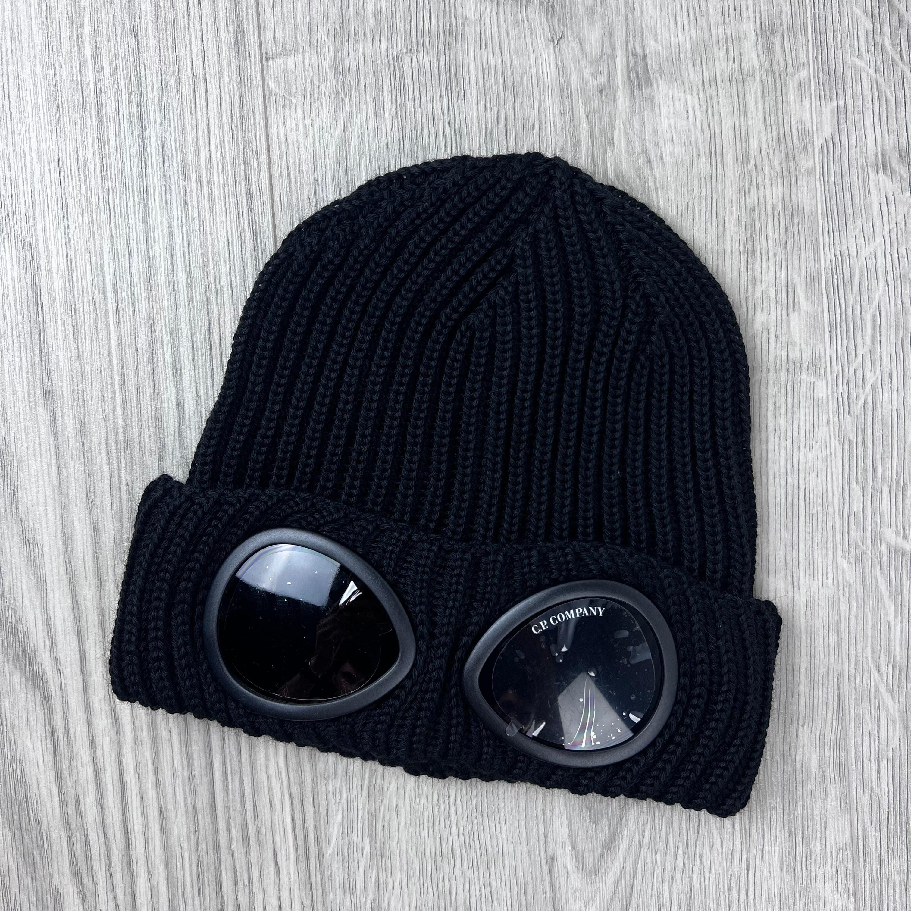 帽子 C.P. COMPANY Black goggle beanie CP Company | Men's Goggle Beanie | Black | Outlet Sale