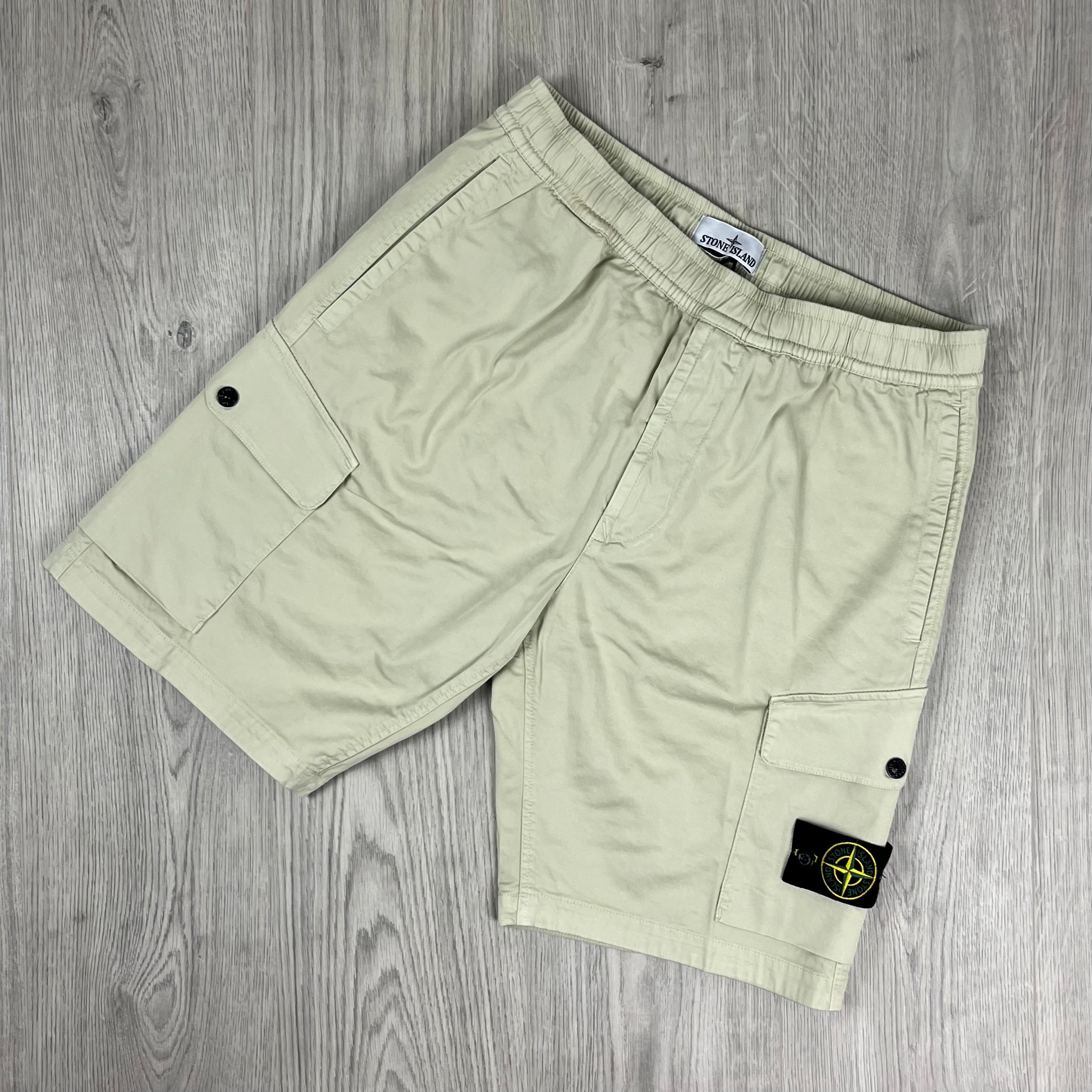 Stone Island | Men's Cargo Shorts | Sand | Outlet Sale