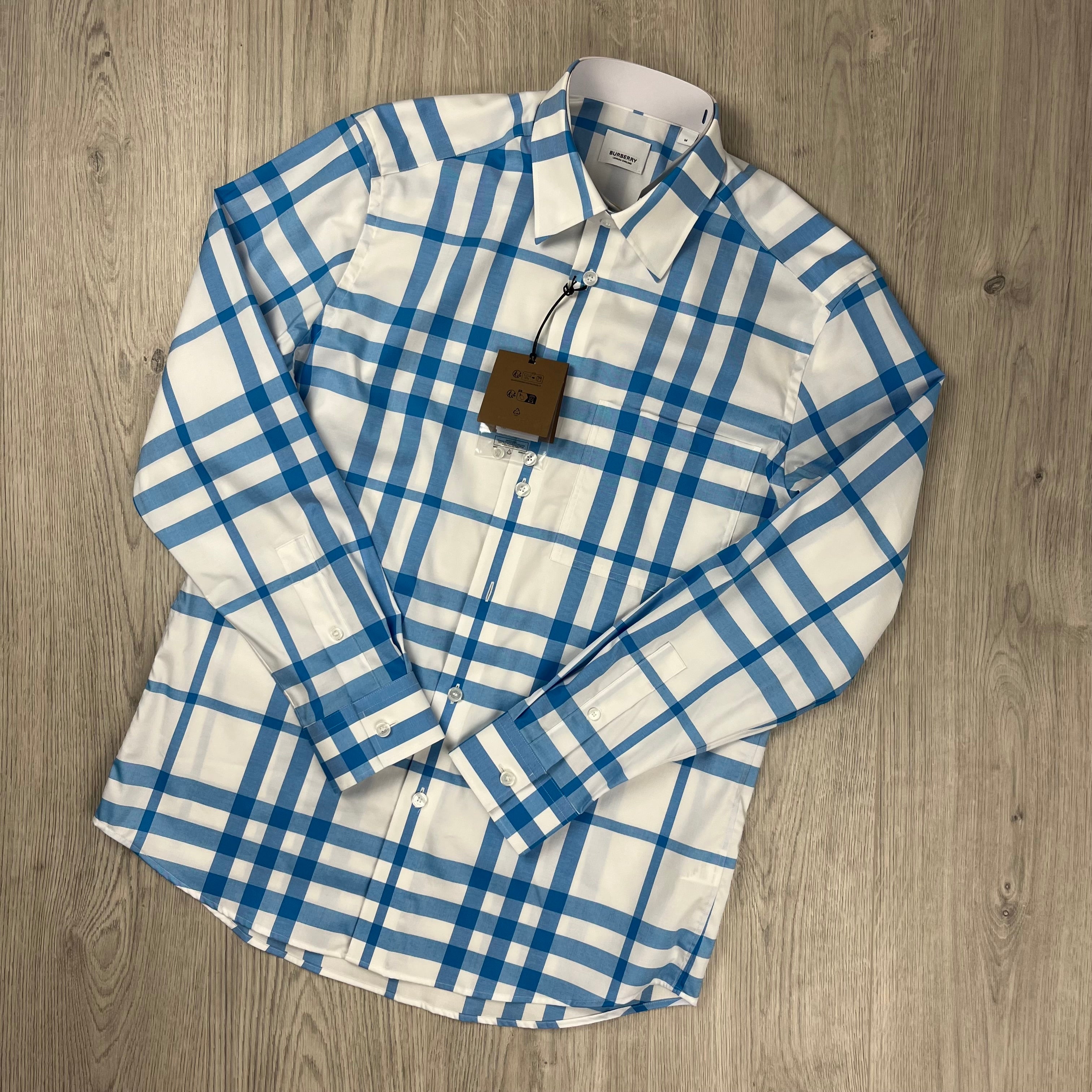 Burberry Men's Claverdon Shirt White Outlet Sale
