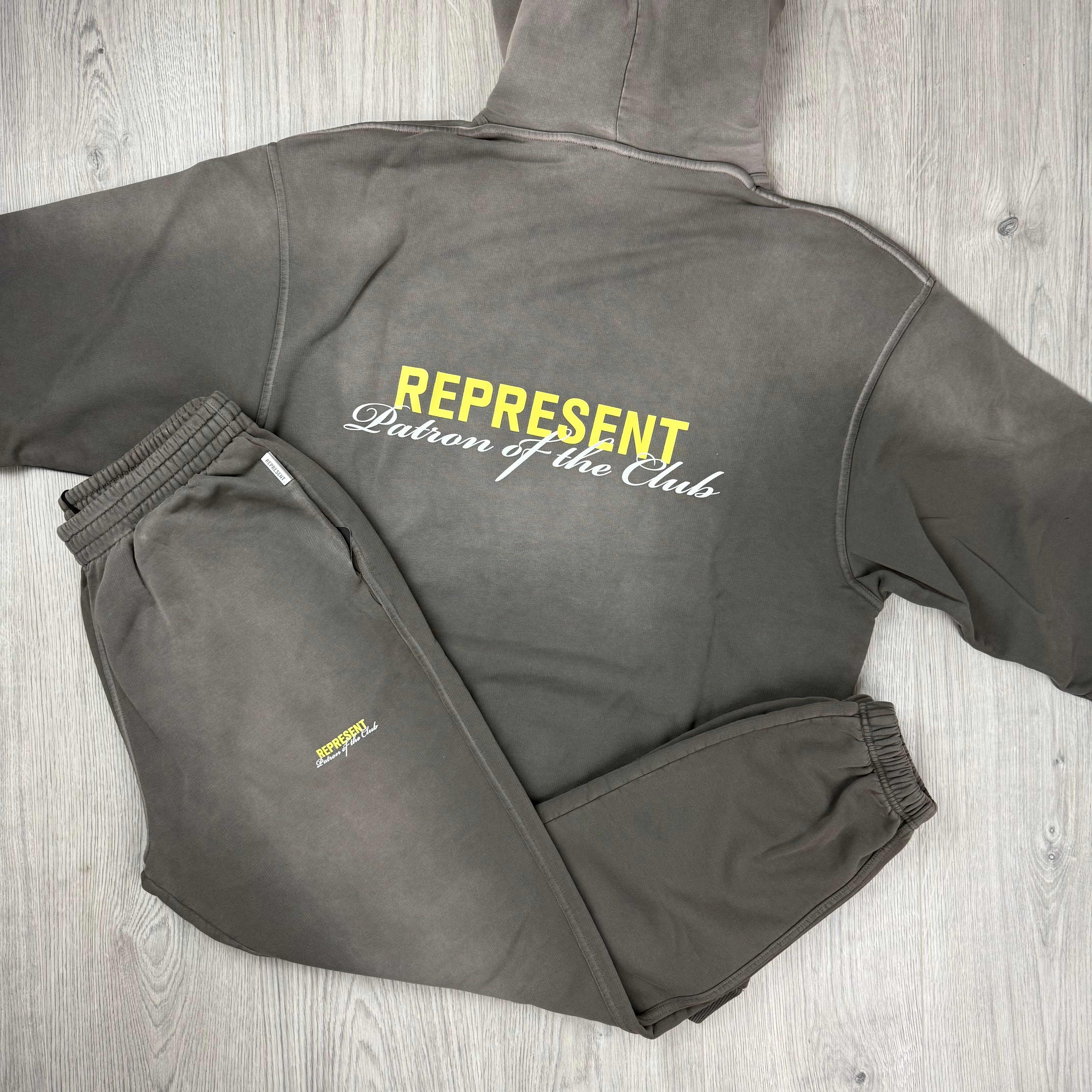 Represent 'Patron Of The Club' Tracksuit - Washed Olive