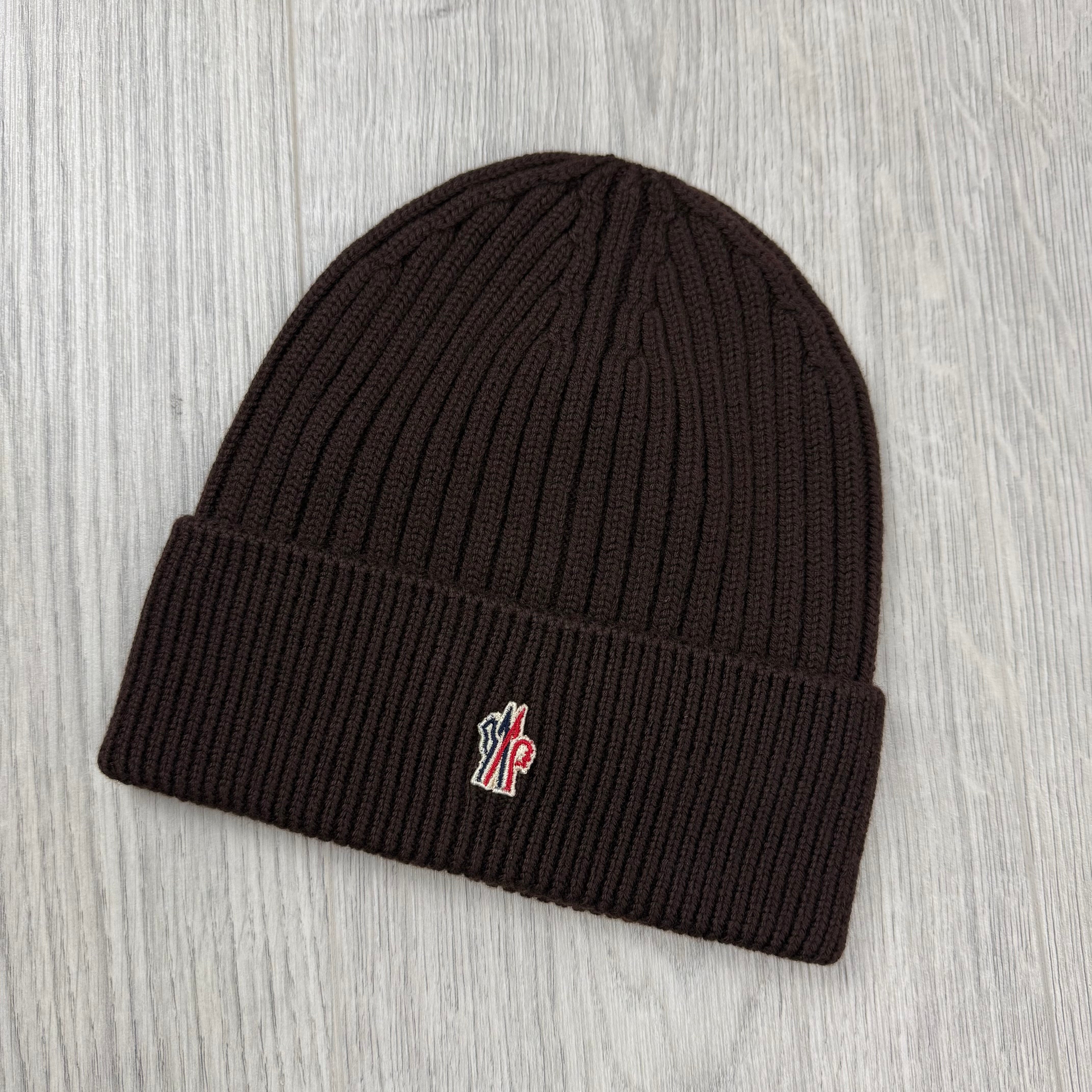 Moncler Grenoble | Men's Wool Beanie | Brown | Outlet Sale