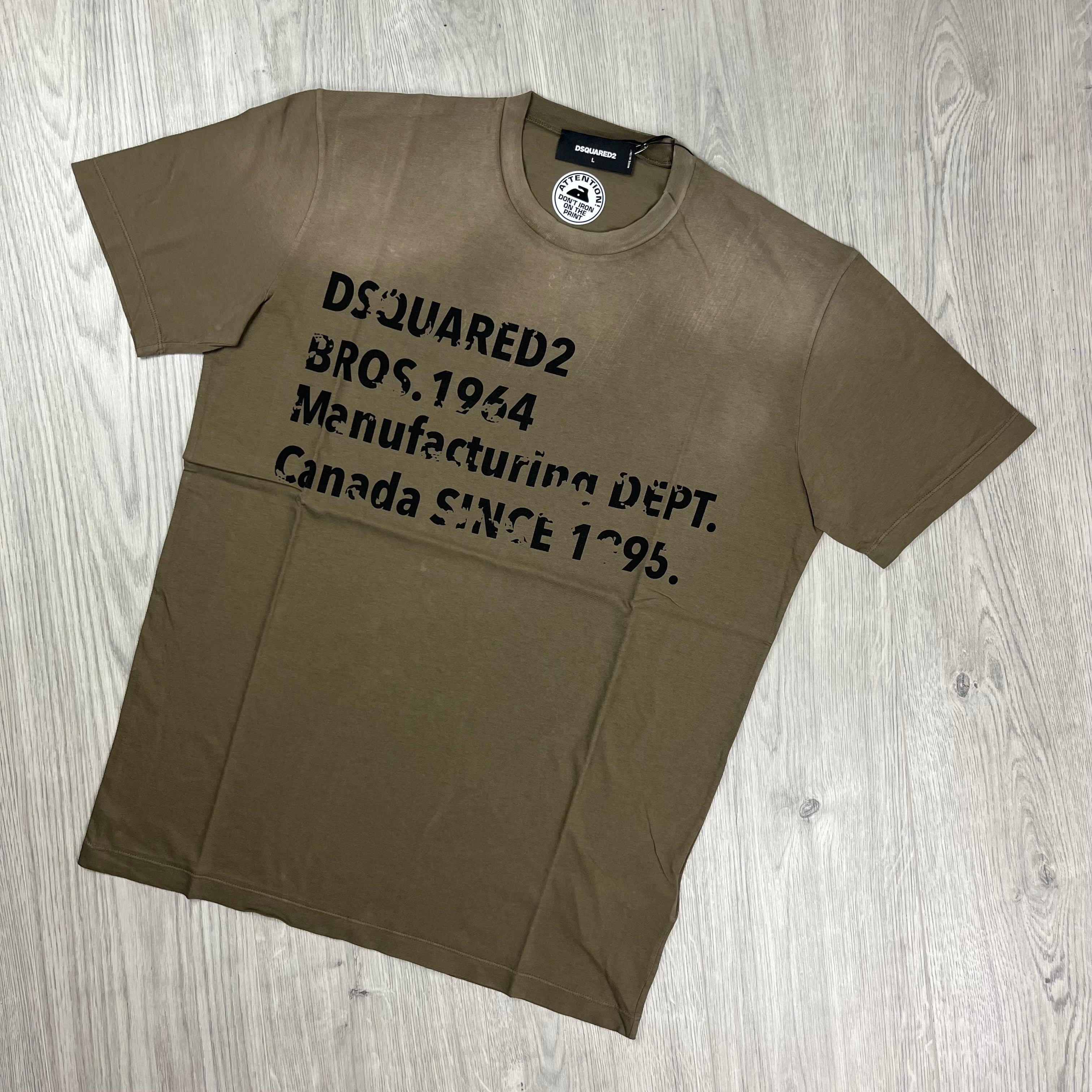 DSQUARED2 Distressed T-Shirt - Khaki