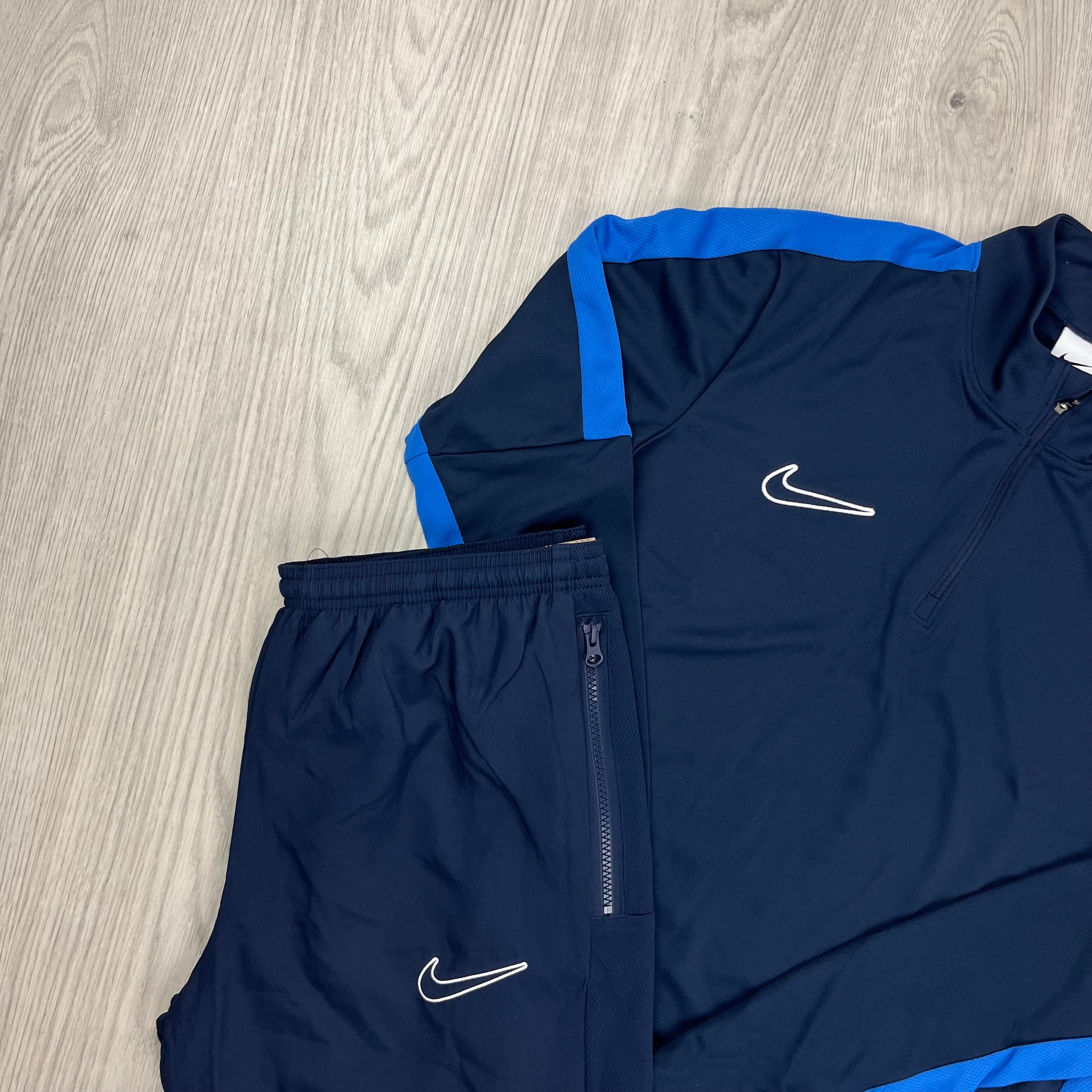 Nike academy tracksuit navy online