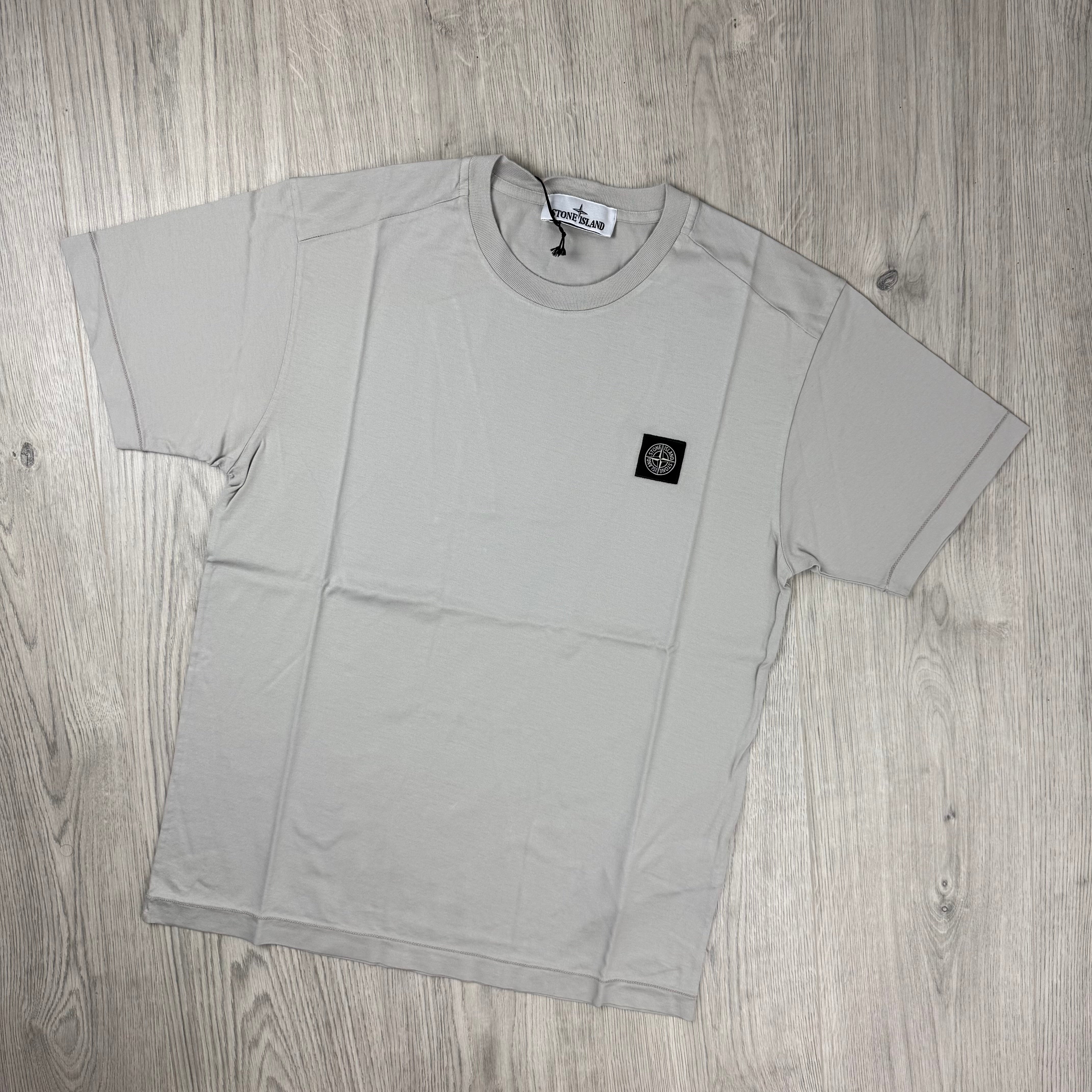 Stone Island Patch T-Shirt - Pearl Grey