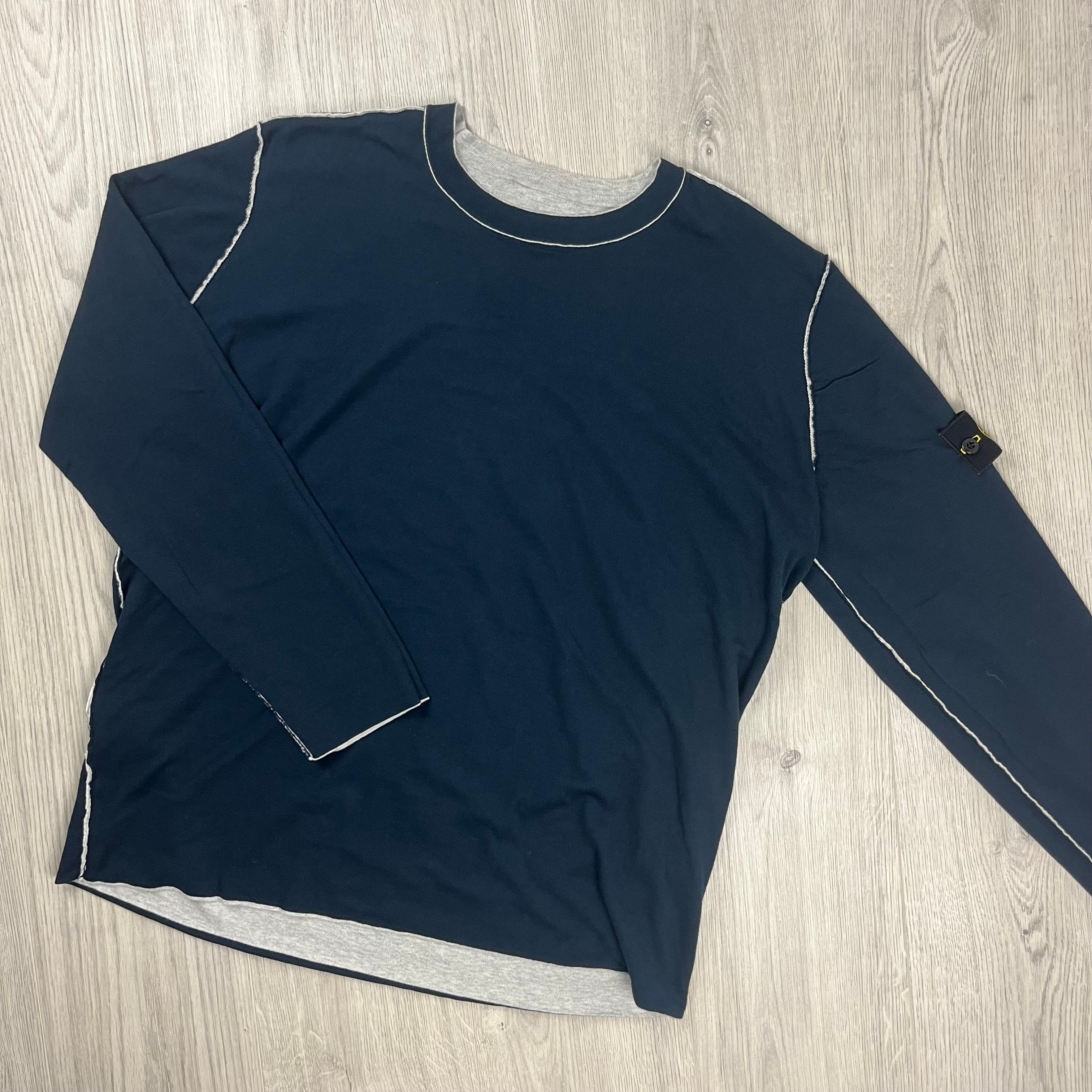 Stone Island Reversible Sweatshirt Grey Navy