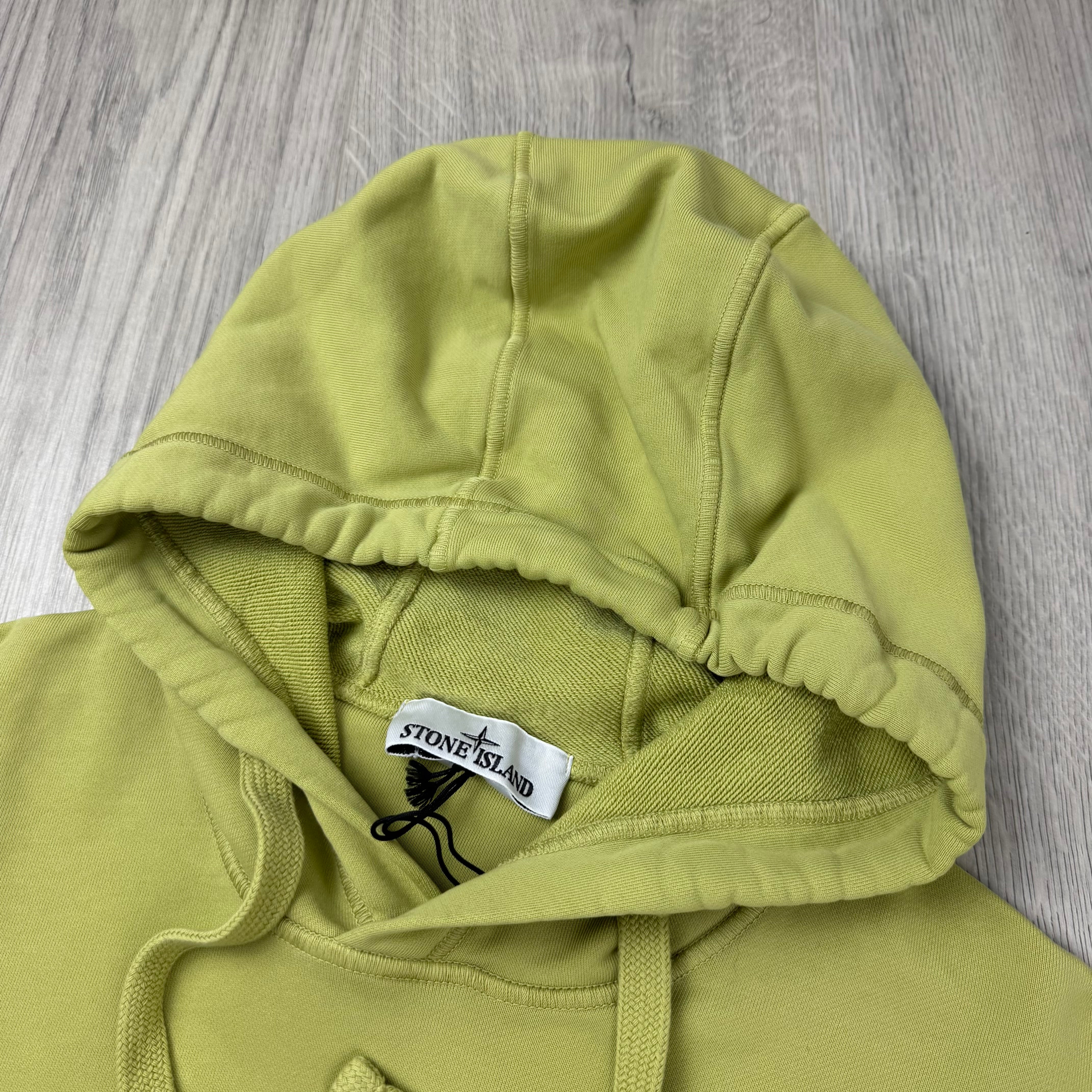 Stone Island Dyed Hoodie - Fern Green