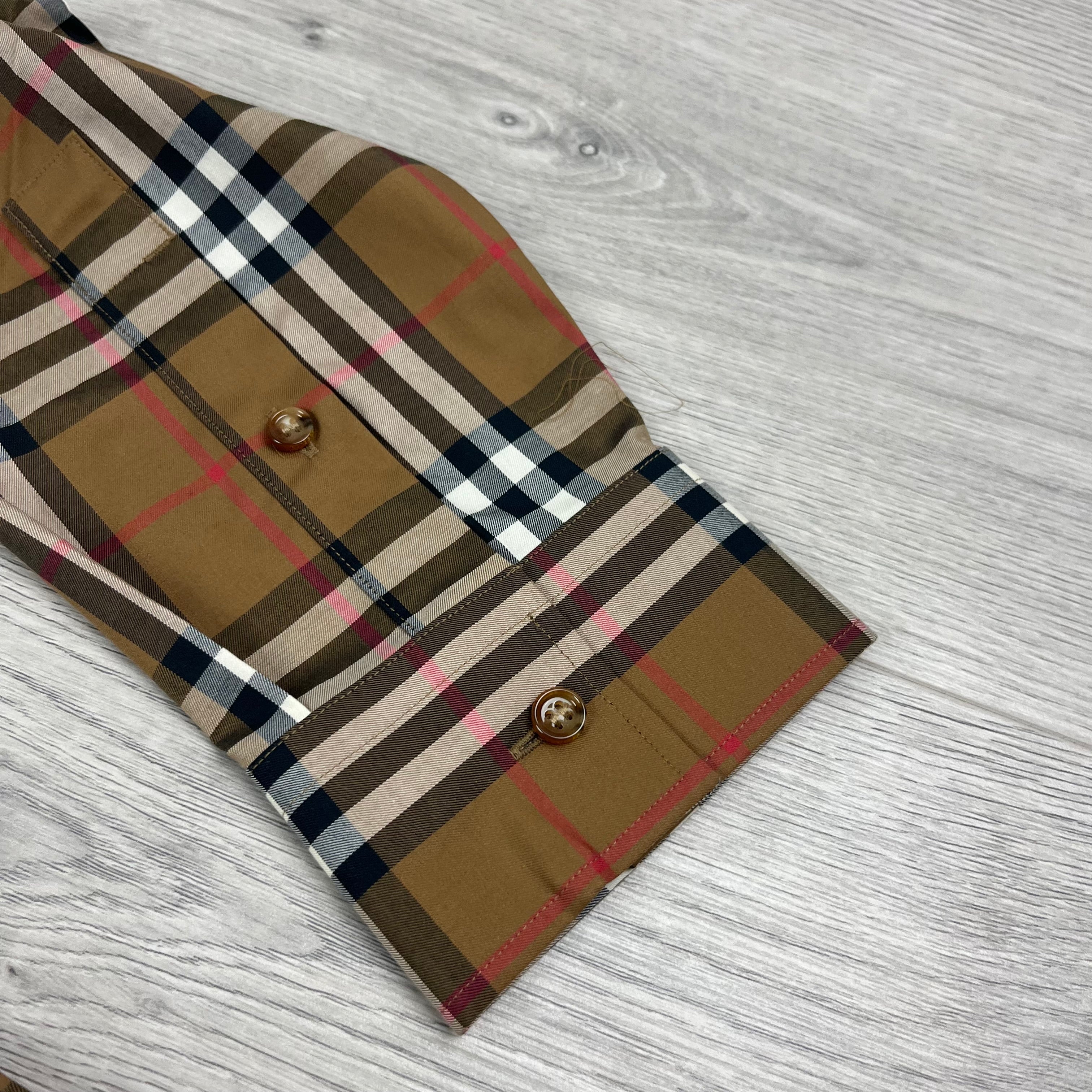 Burberry Check Shirt - Beige