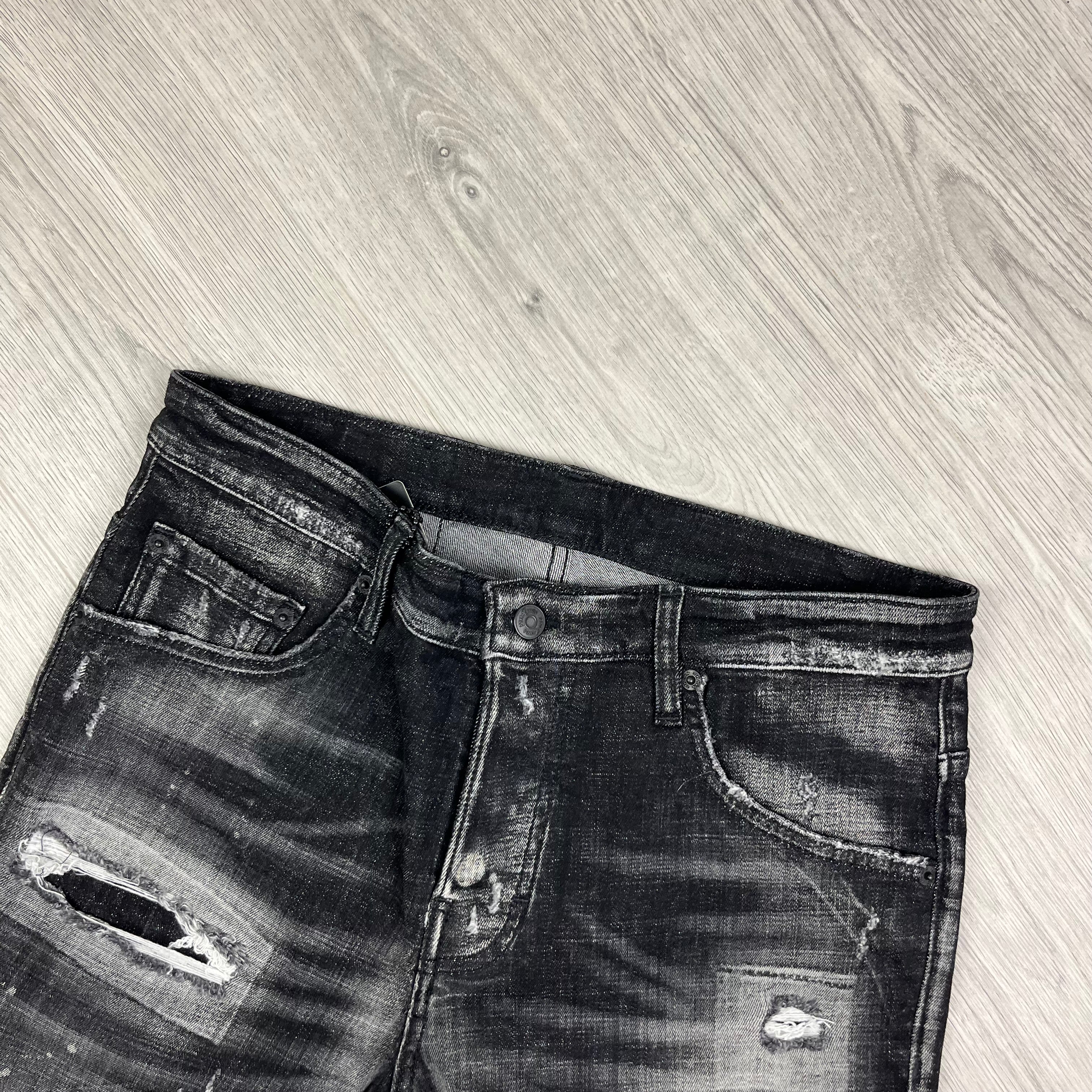 7TH HVN Slim Jeans - Black