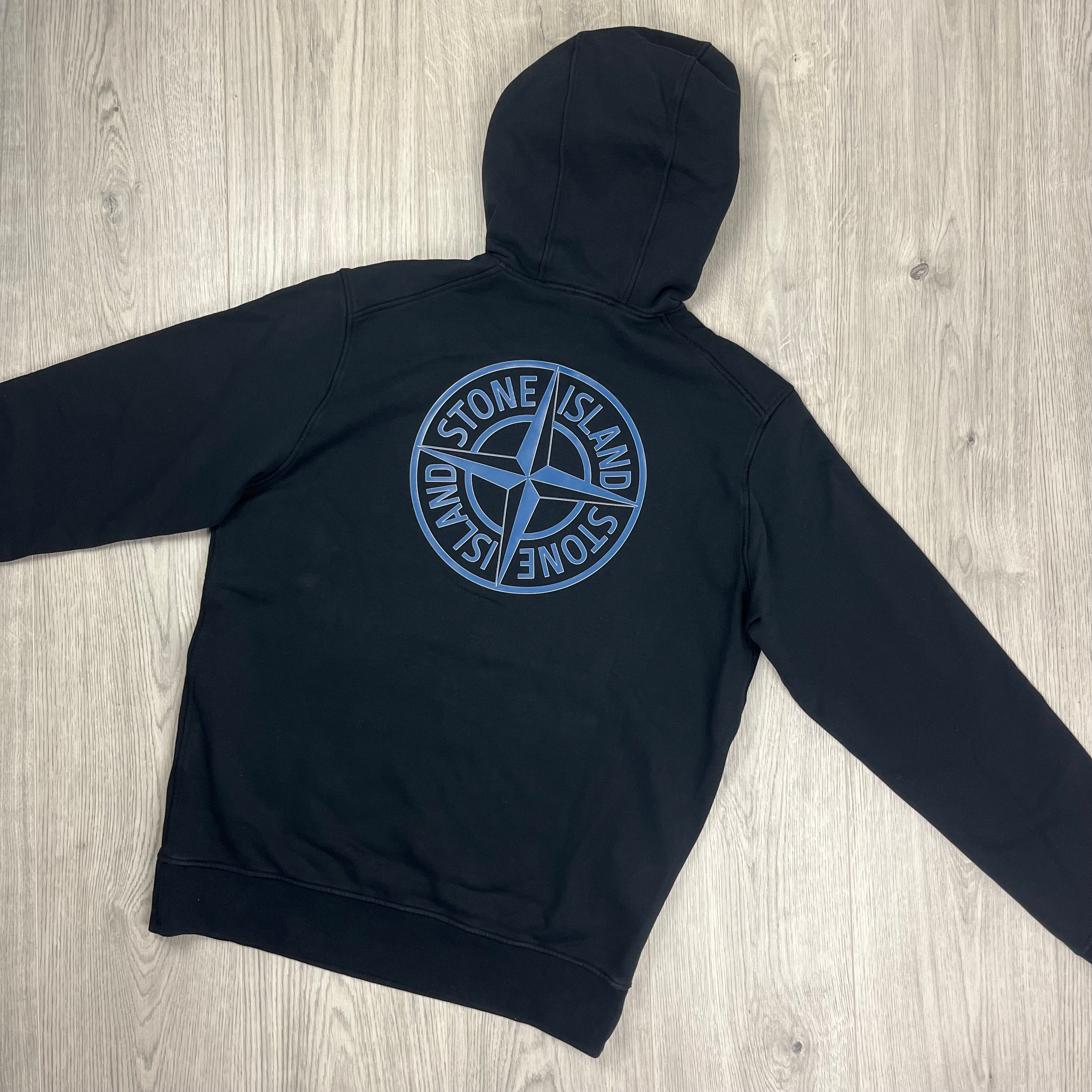 Stone Island Printed Hoodie Black S