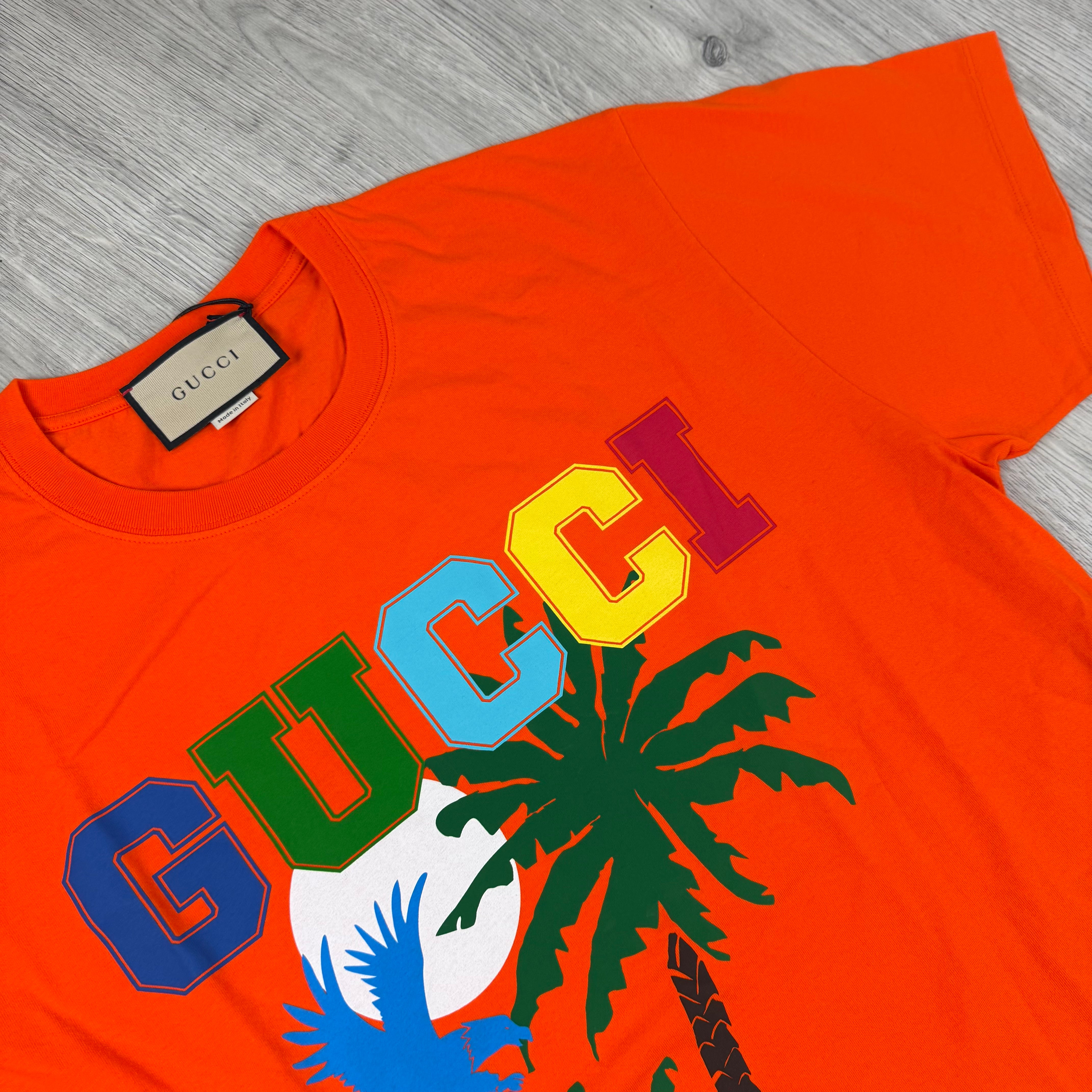 Gucci Palm T-Shirt - Orange