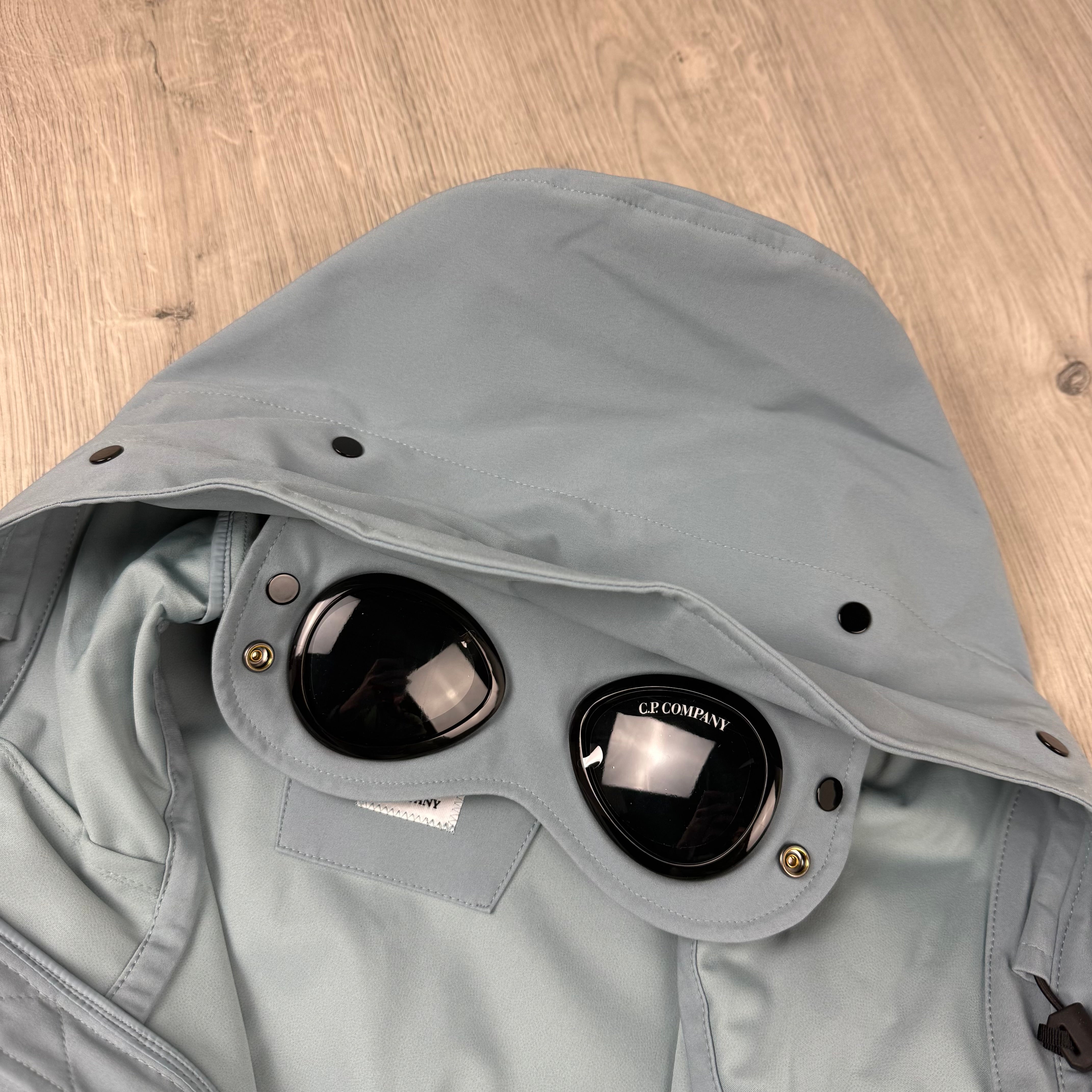 CP Company Shell Goggle Jacket - Silver Blue