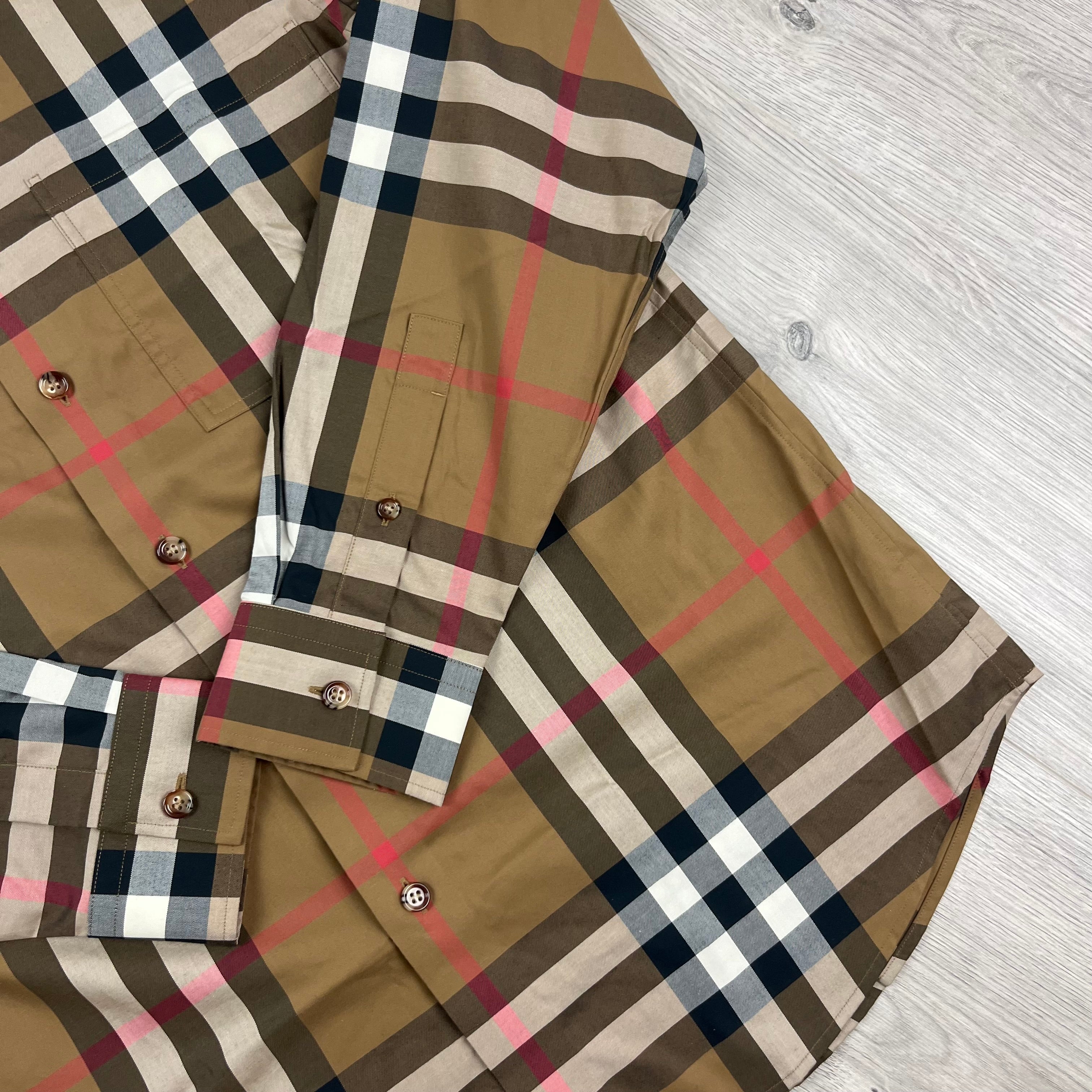 Burberry Check Shirt Beige