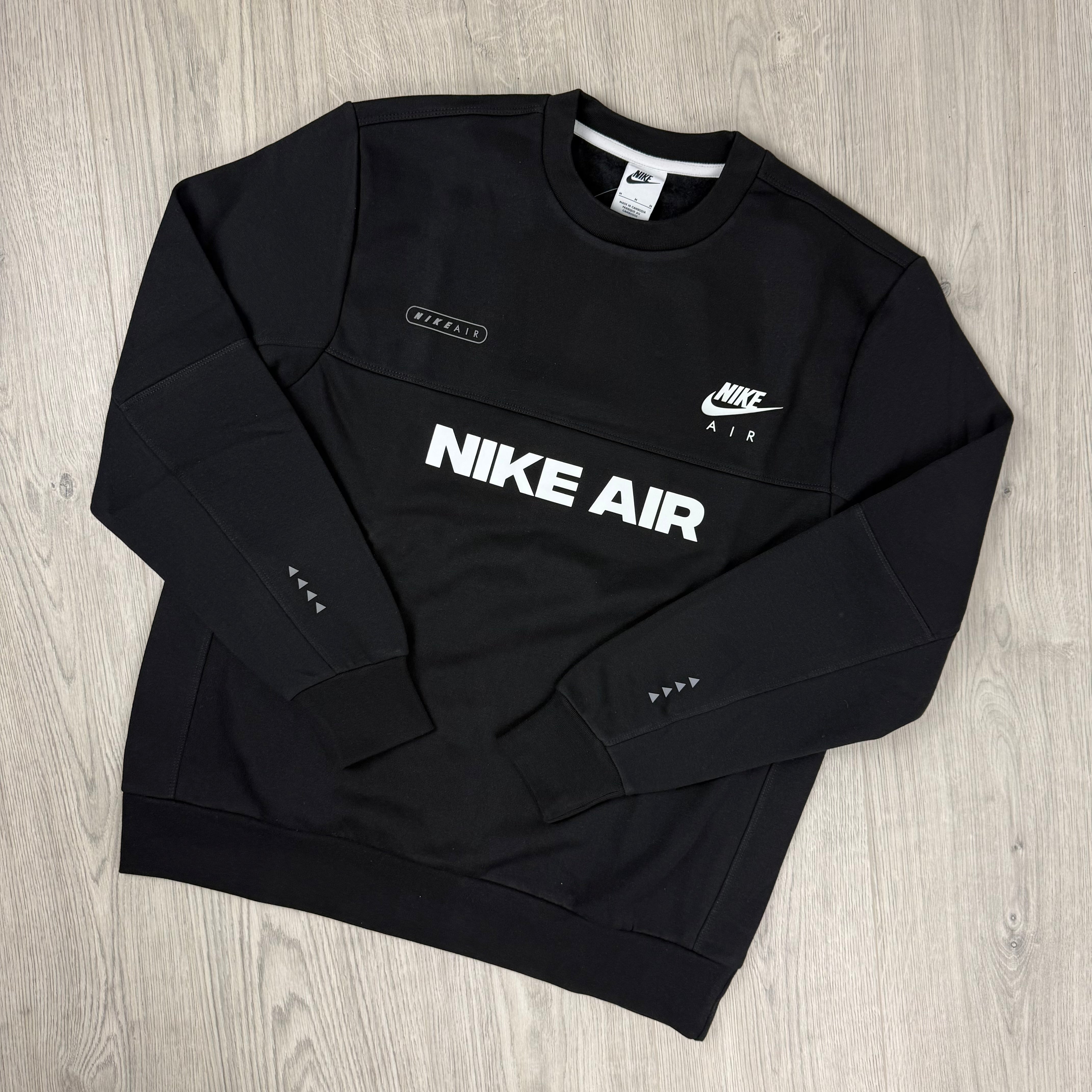 nike air sweatshirt black