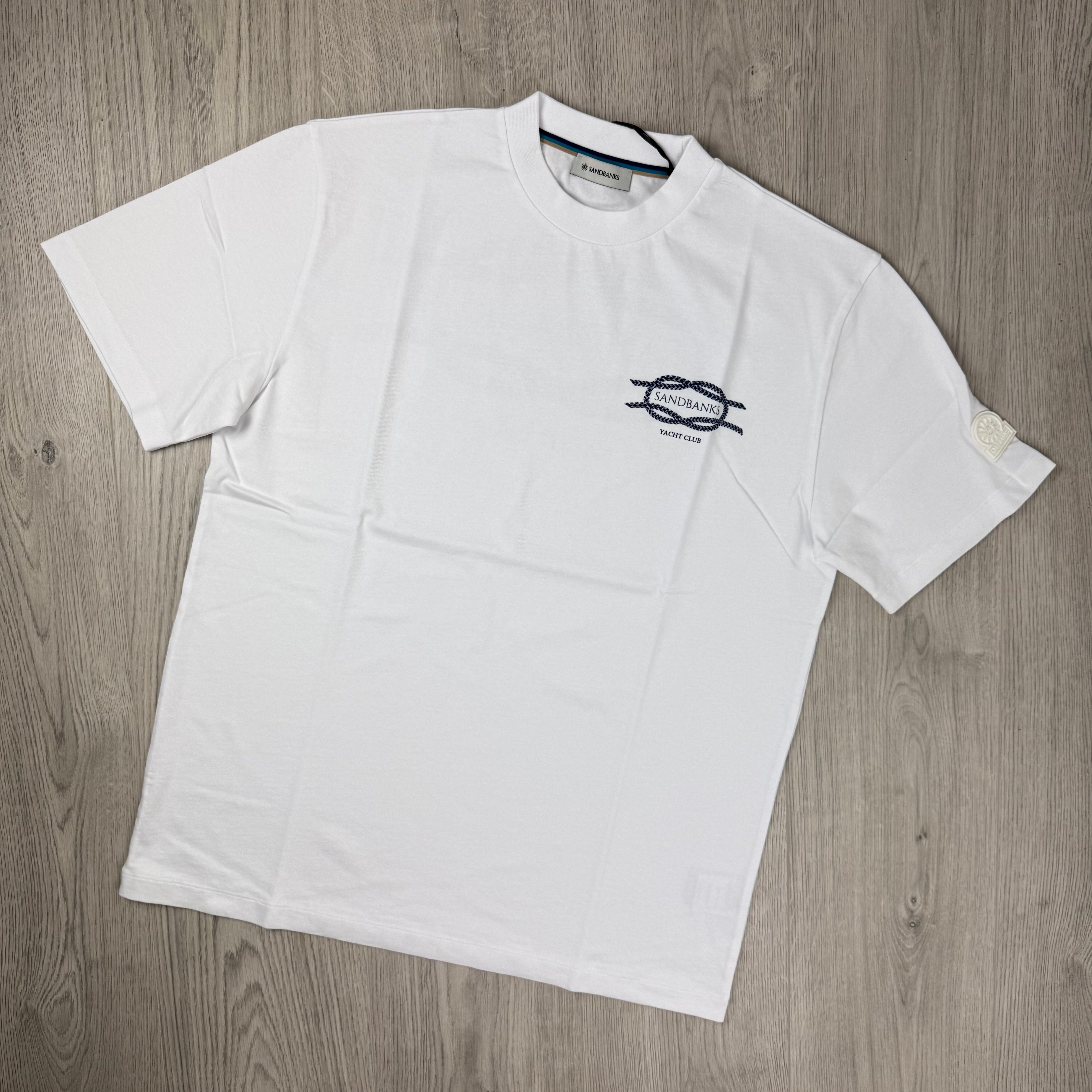 Sandbanks 'Yacht Club' T-Shirt - White