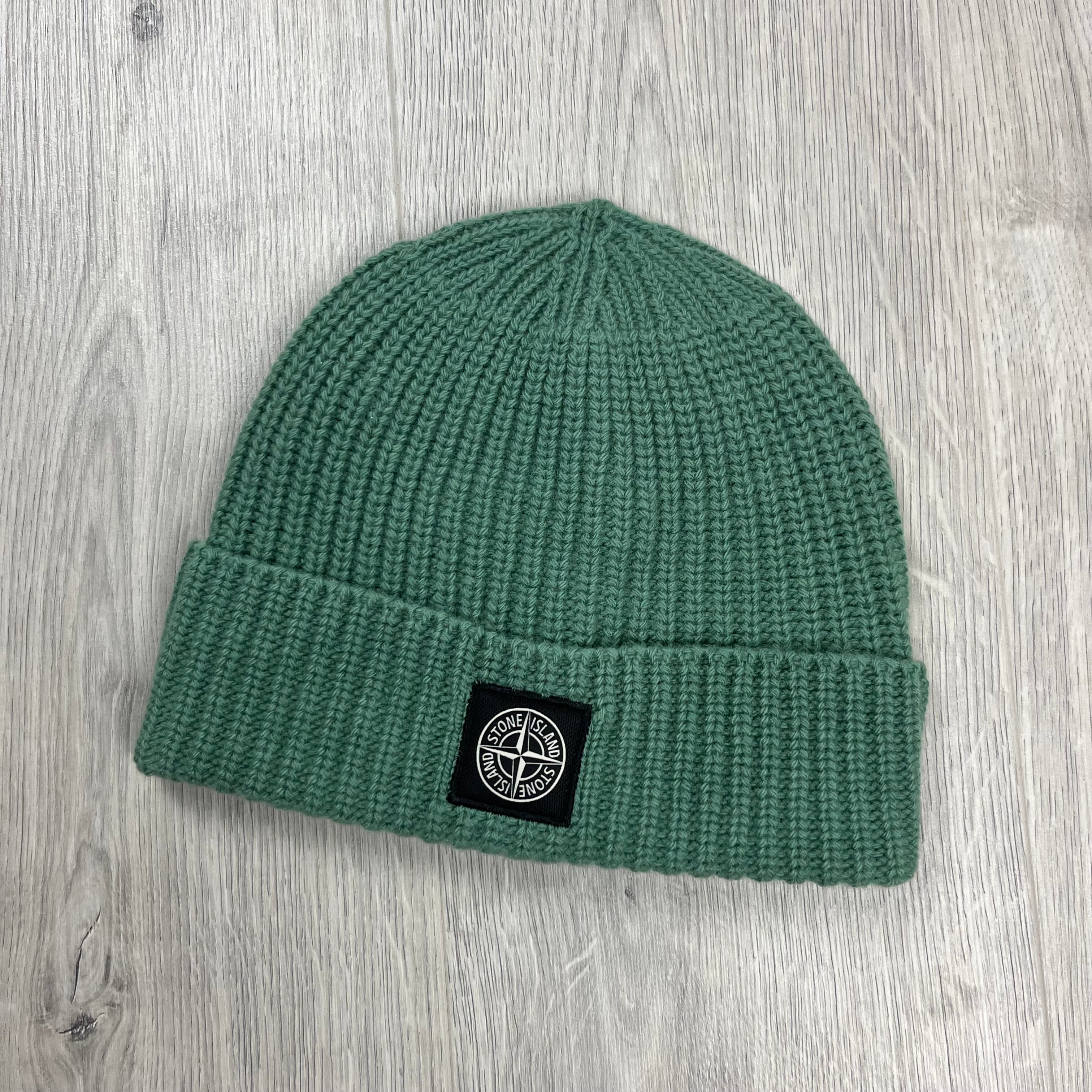 Stone Island Beanie - Sage Green