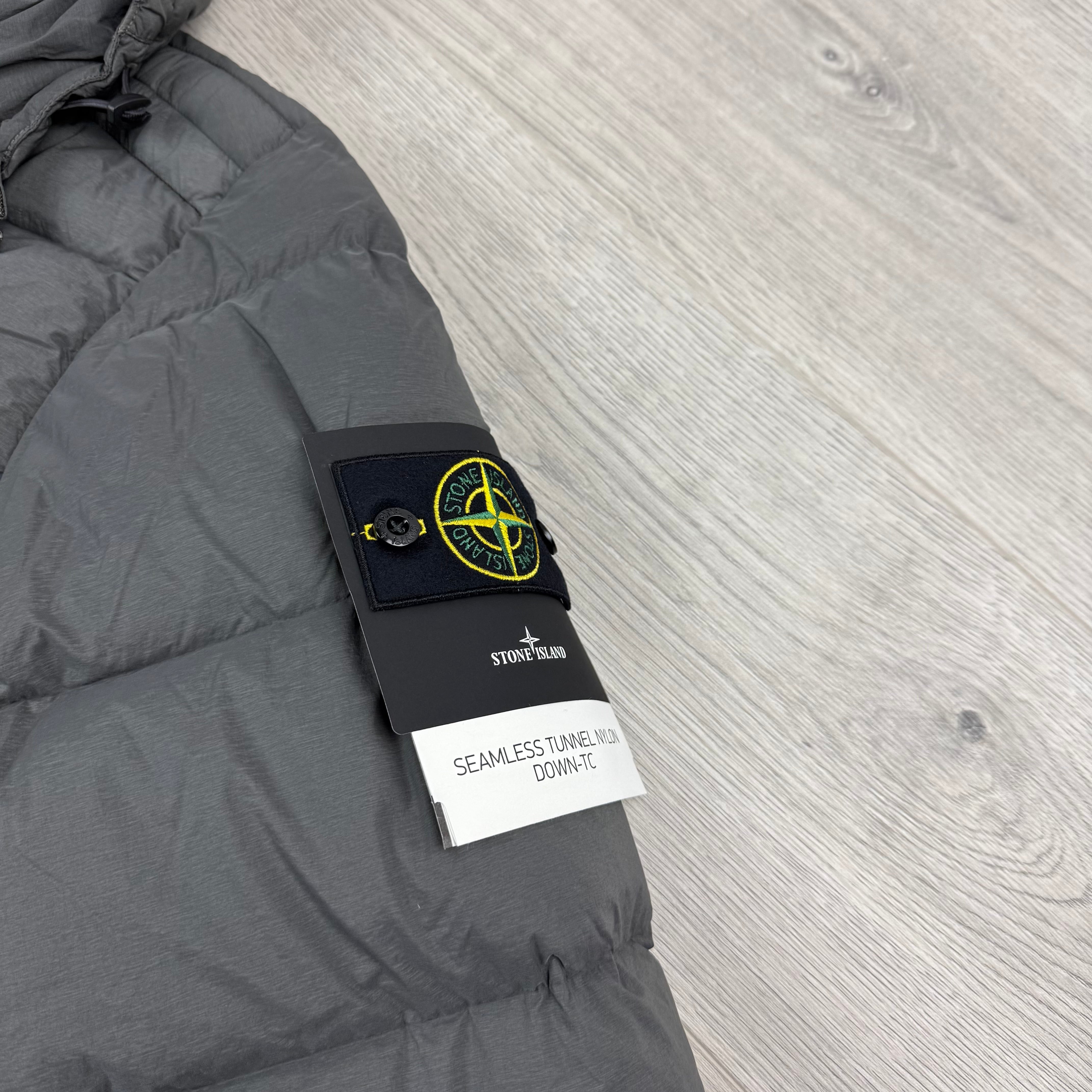 Stone Island Nylon Down Jacket - Lead Grey