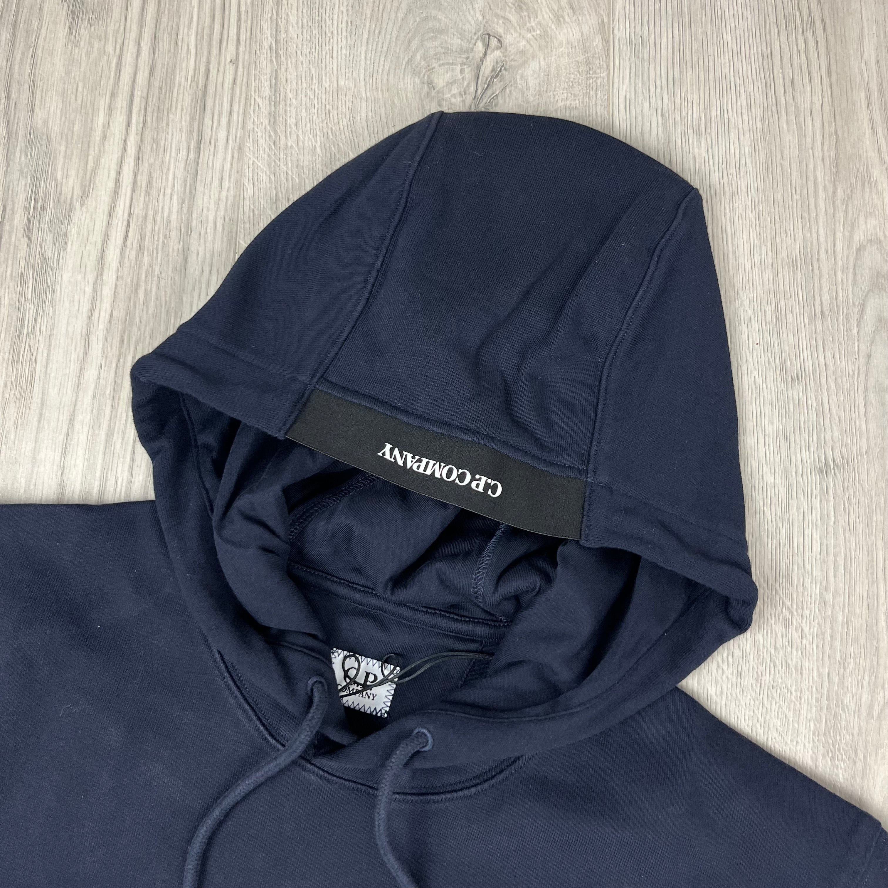 CP Company | Men's Raised Fleece Hoodie | Navy | Outlet Sale
