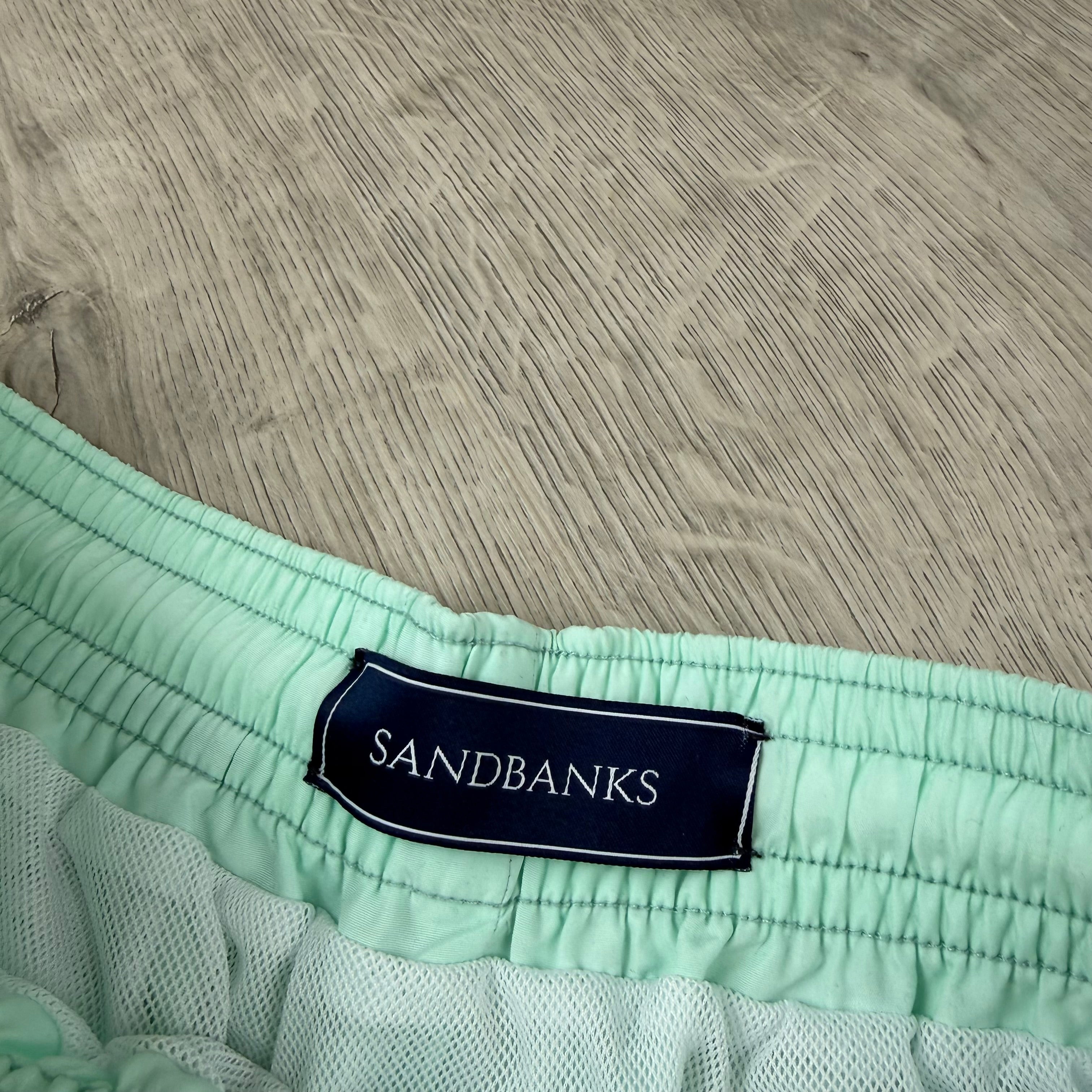 Sandbanks Logo Badge Swim Shorts - Mint