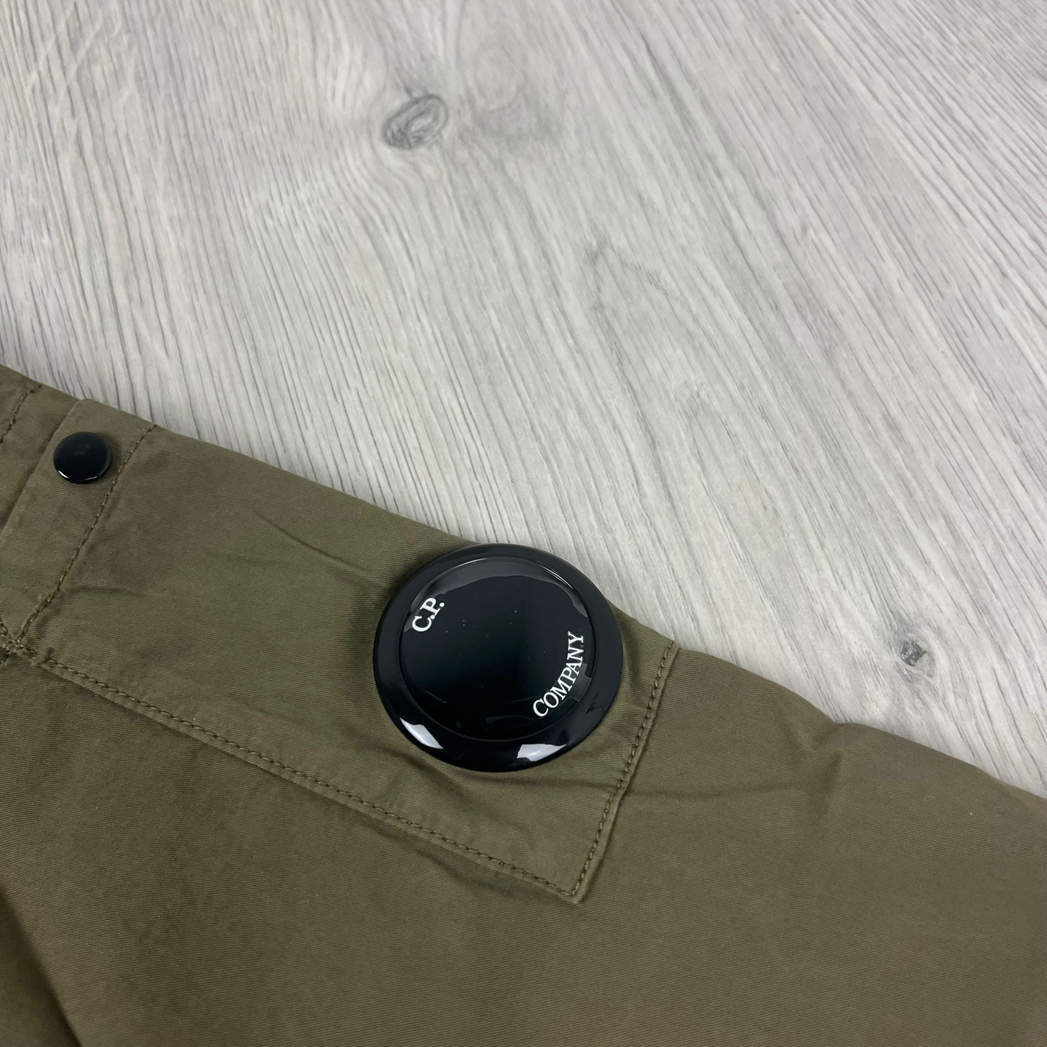 CP Company | Men's Zip Overshirt | Ivy Green | Outlet Sale